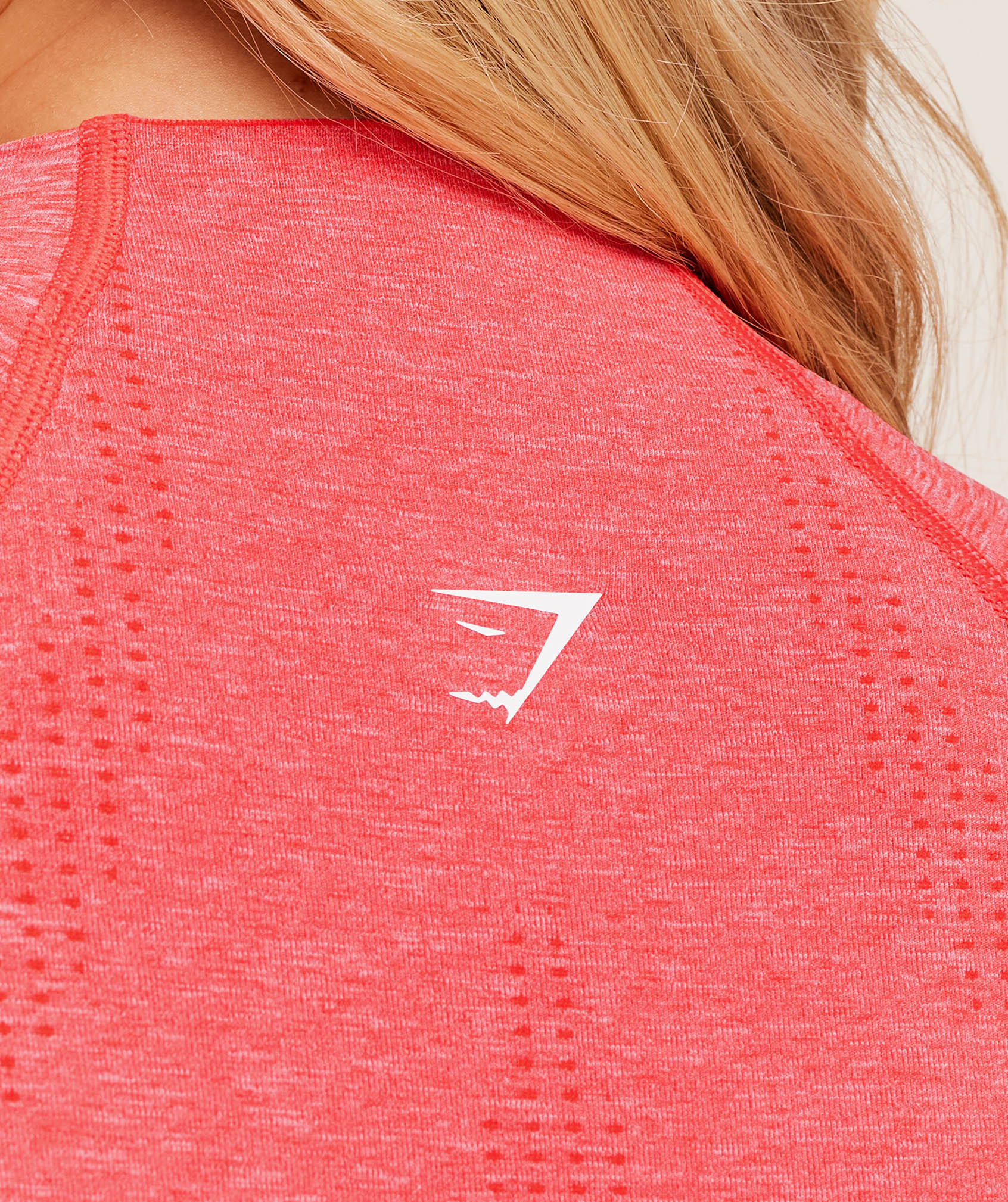 Gymshark Vital Tight Tracktop - Coral Red Marl - Image 6