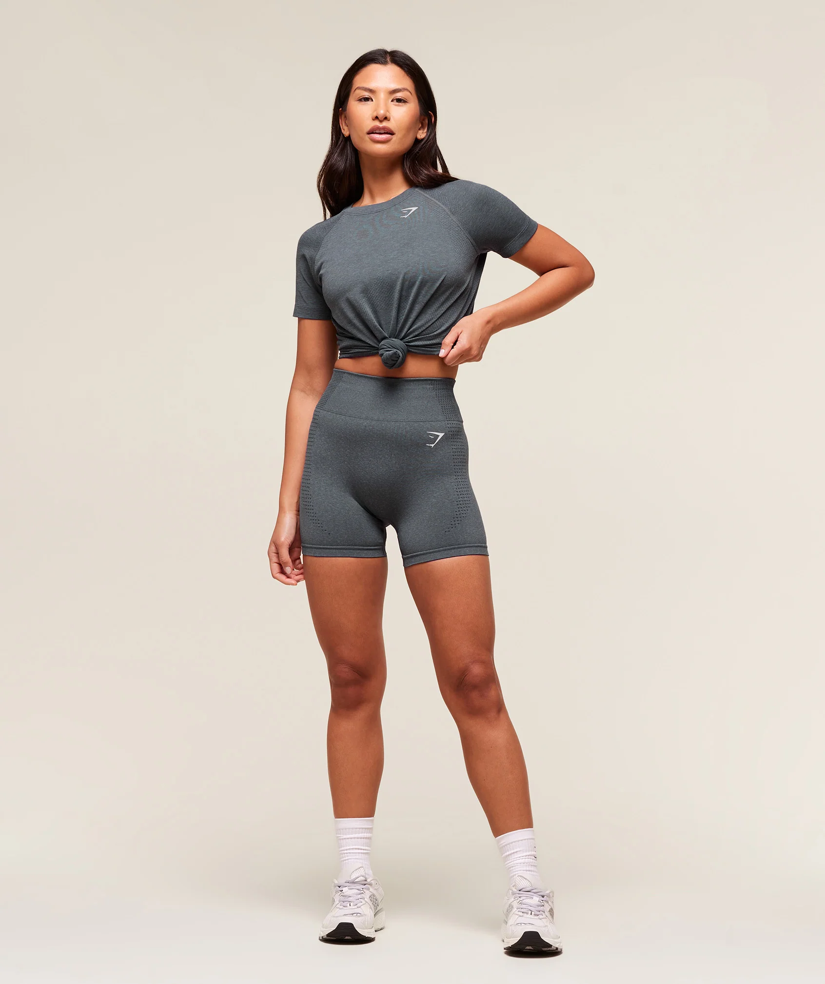 Gymshark Vital Seamless 2.0 Light T-Shirt - Strong Grey/ Marl - Image 6