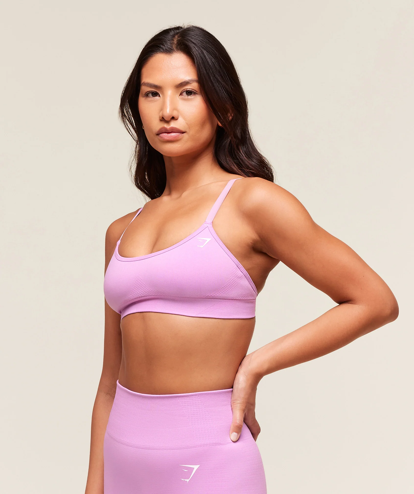 Gymshark Vital Sports Bra - Sour Pink Marl - Image 3