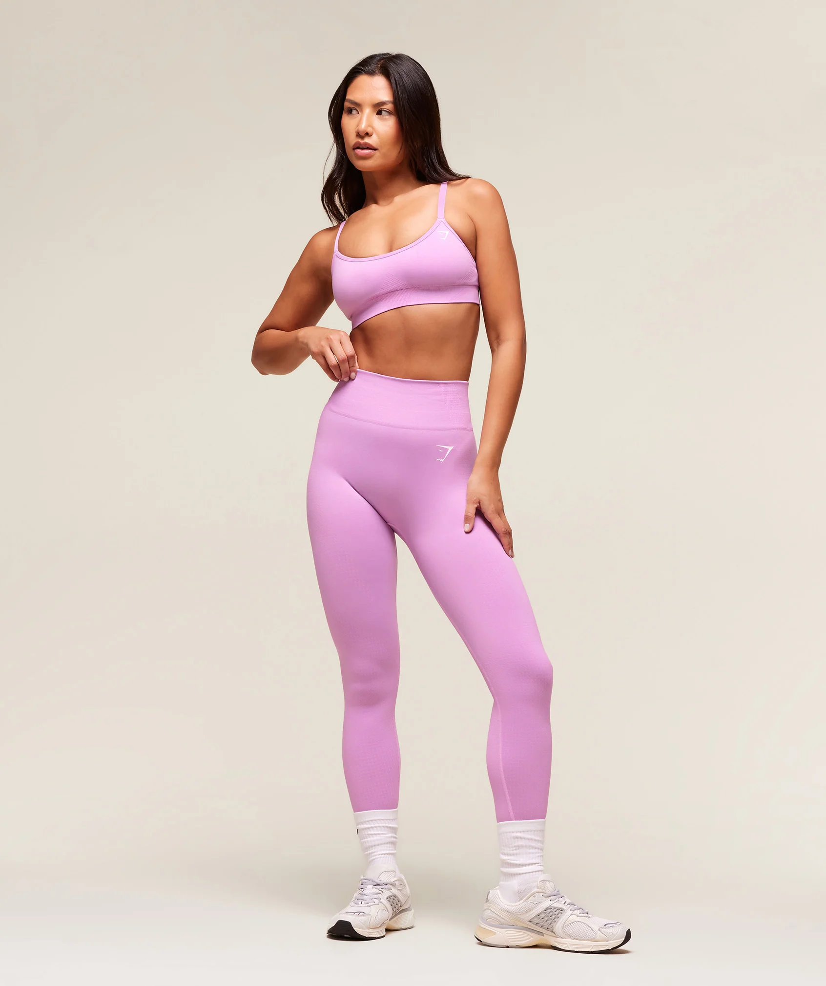 Gymshark Vital Sports Bra - Sour Pink Marl - Image 4