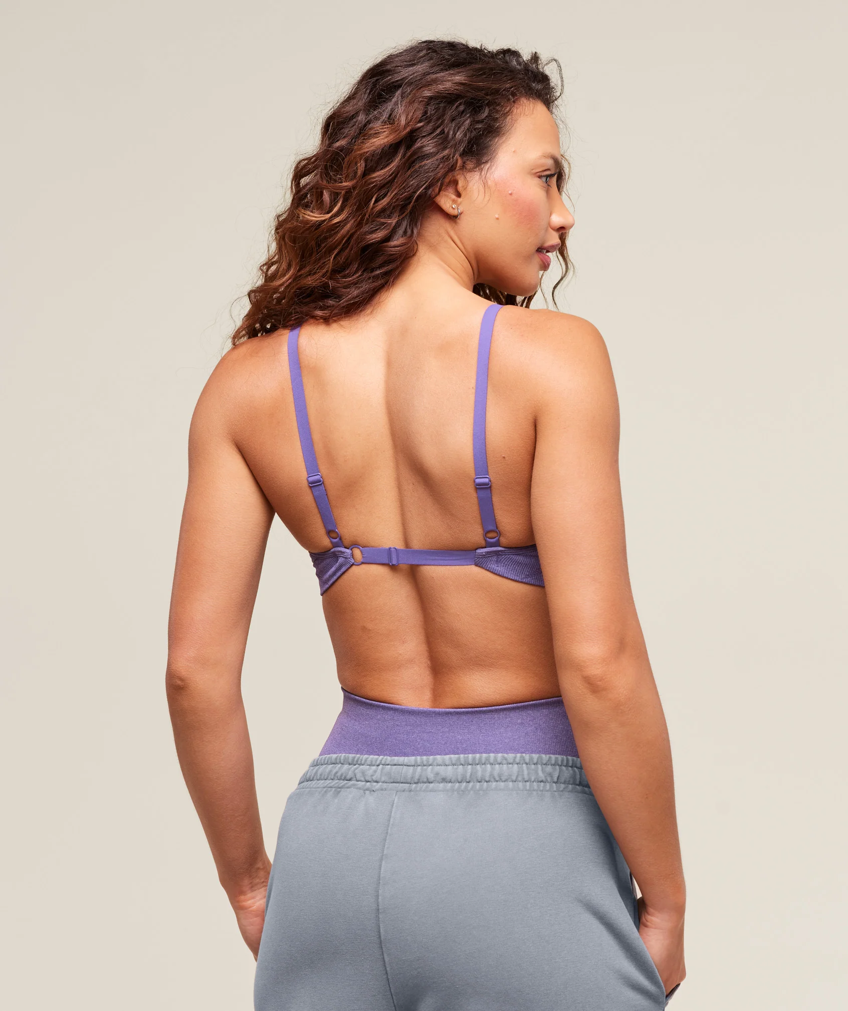 Gymshark Vital Sports Bra - Functional Purple Marl - Image 2