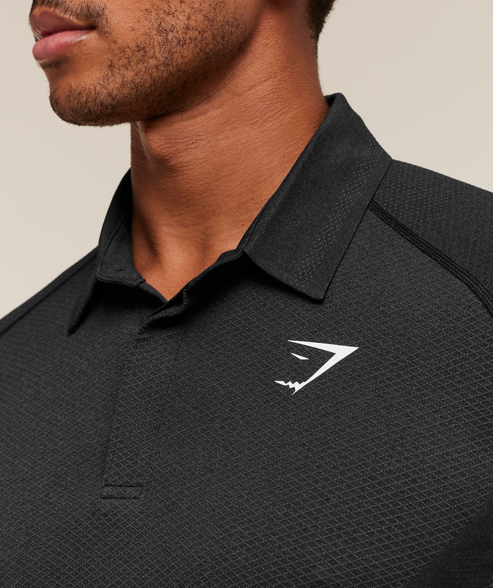 Gymshark Vital Polo - Black/Silhouette Grey - Image 4