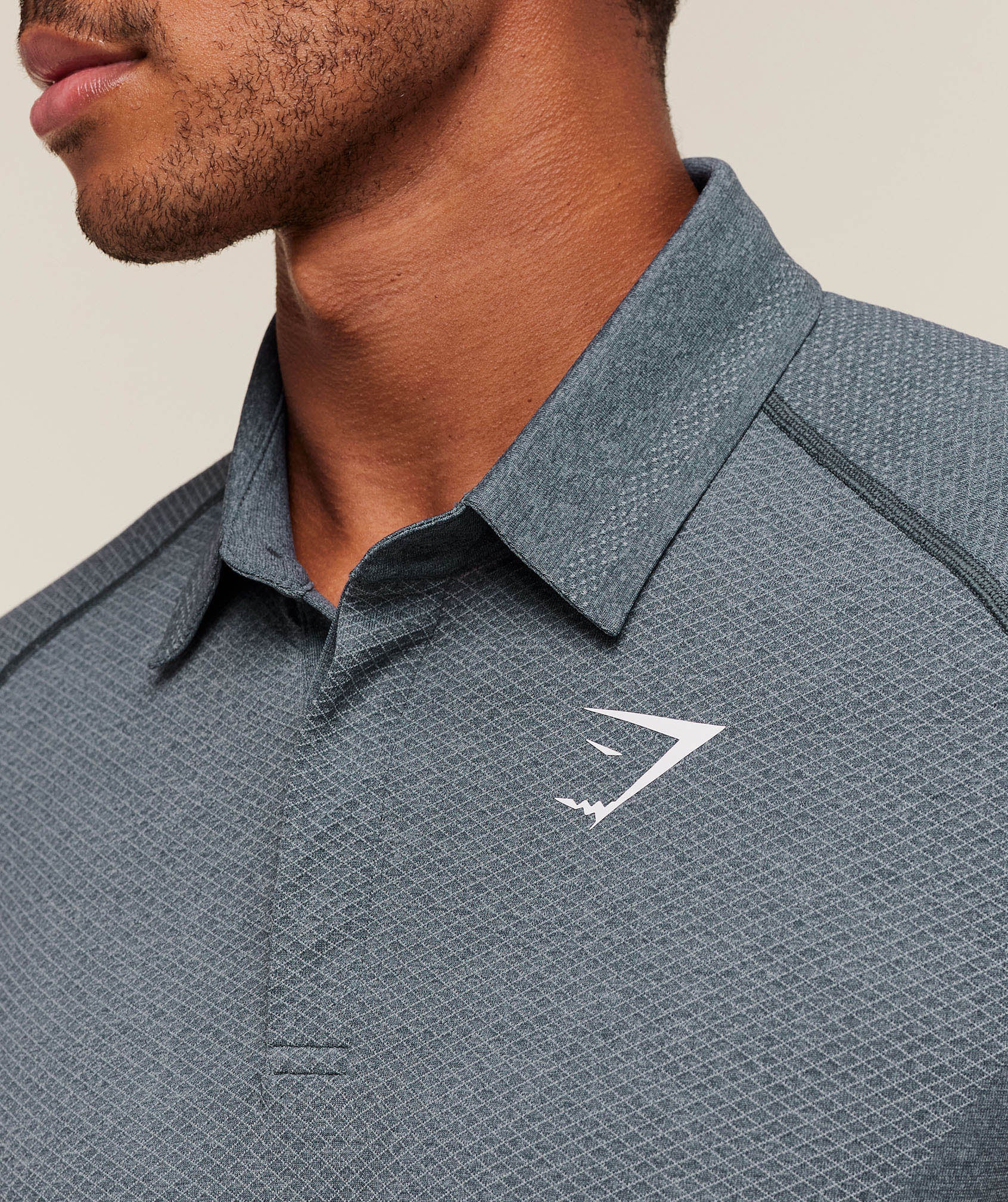 Gymshark Vital Polo - Iron Blue/Smoke Blue - Image 4