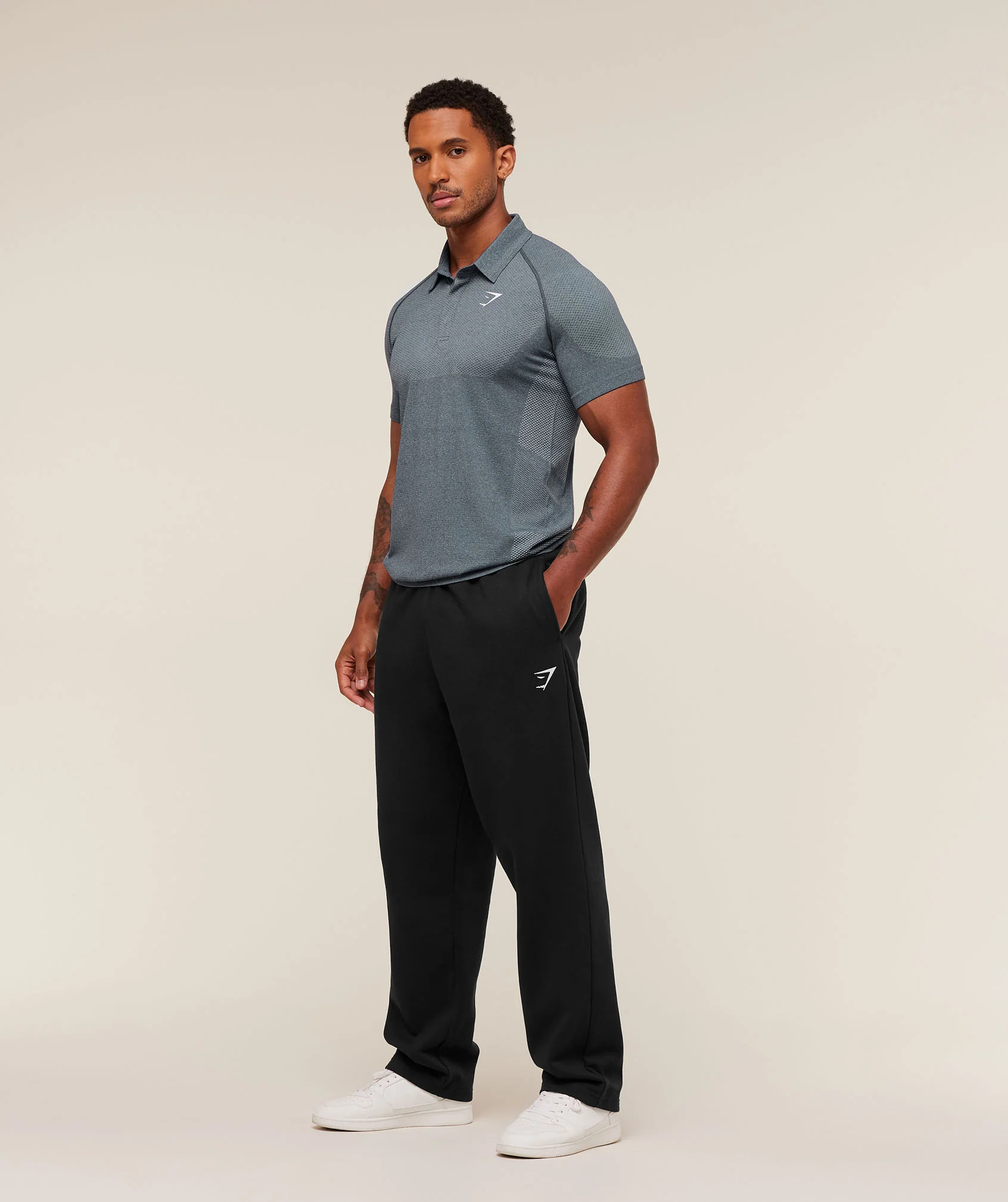 Gymshark Vital Polo - Iron Blue/Smoke Blue - Image 5
