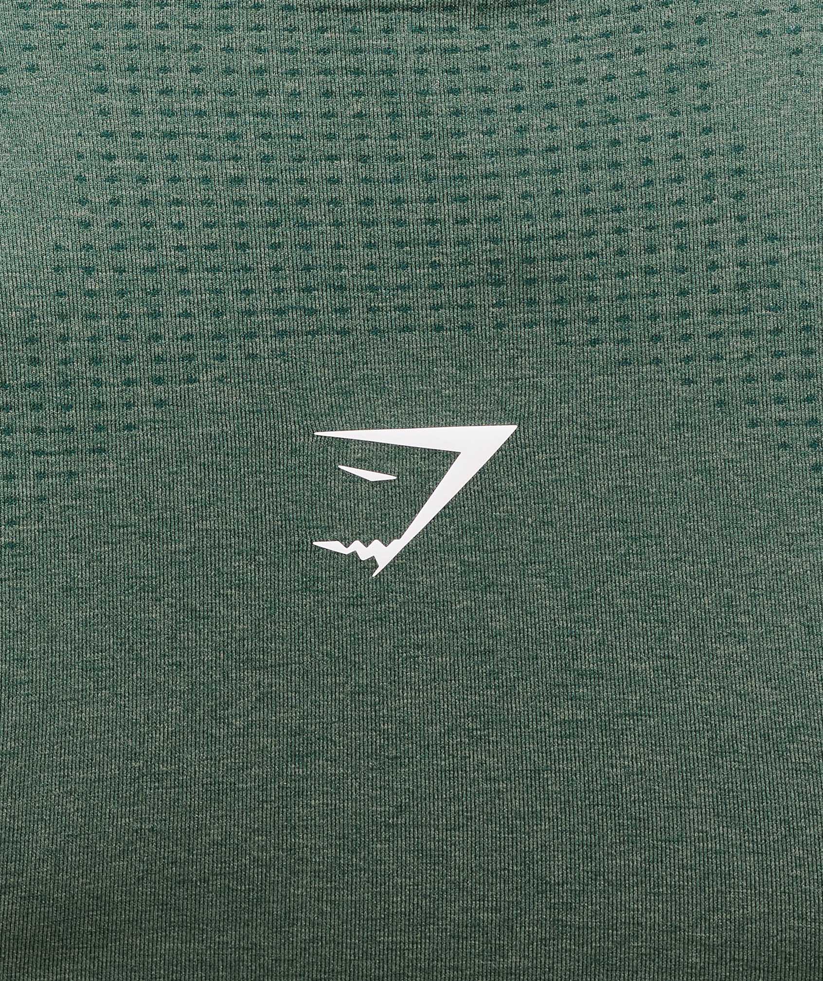 Gymshark Vital Scoop Neck Top - Obsidian Green Marl - Image 5