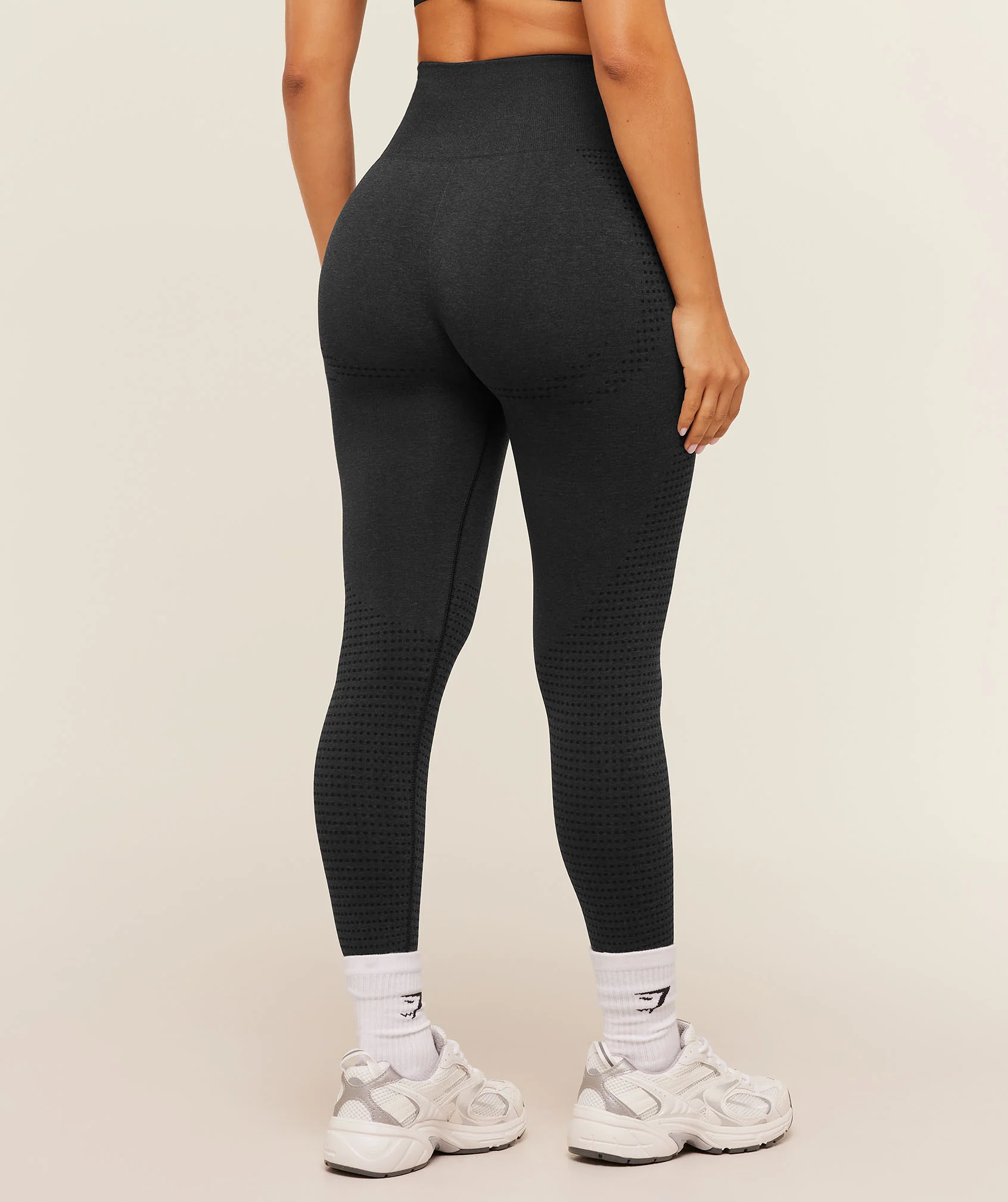 Gymshark Vital Short Leggings - Black Marl - Image 3