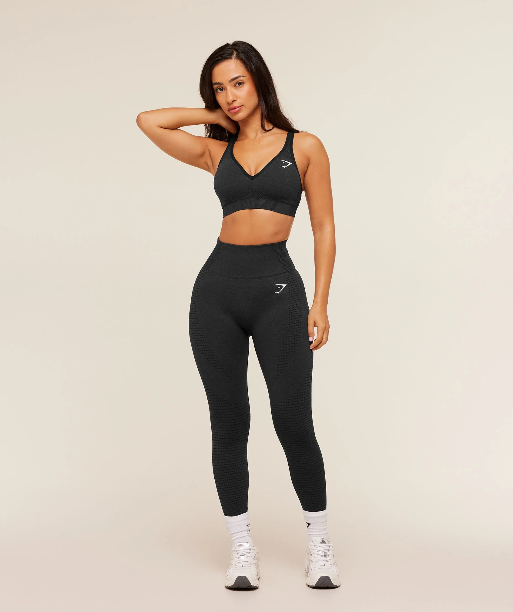 Gymshark Vital Short Leggings - Black Marl - Image 4
