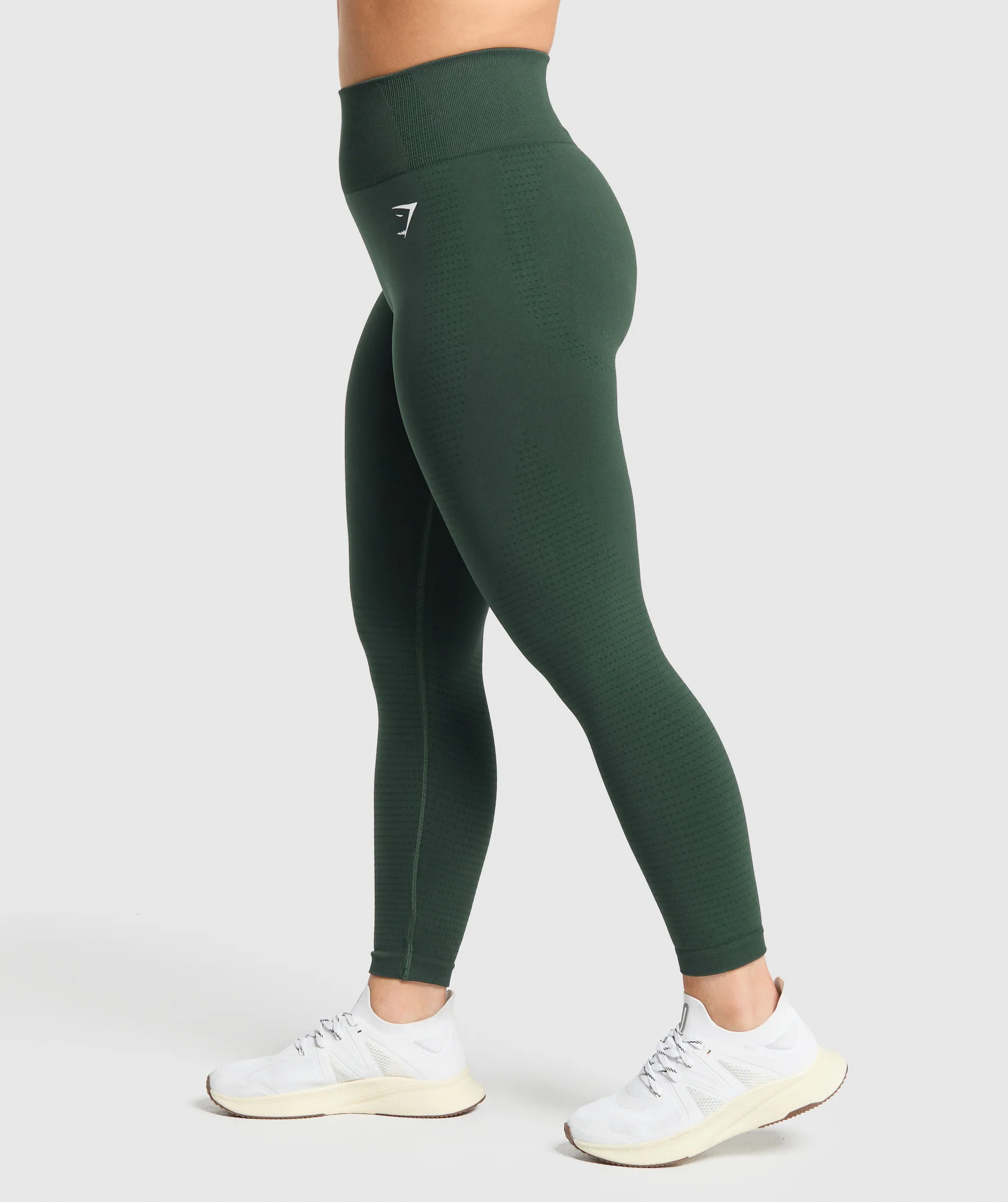 Gymshark Vital Short Leggings - Woodland Green Marl - Image 3