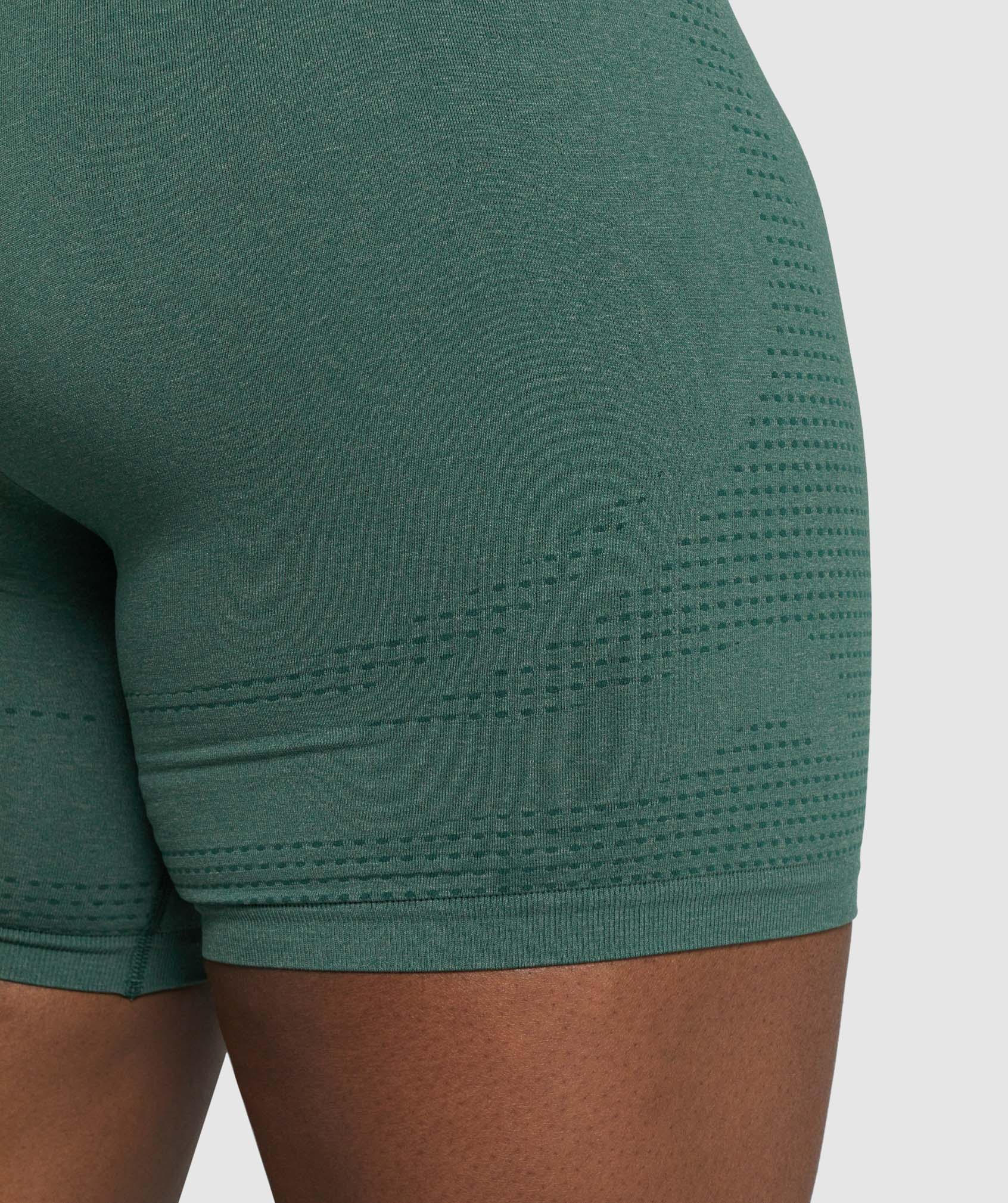 Gymshark Vital Seamless Shorts - Dark Green Marl - Image 7