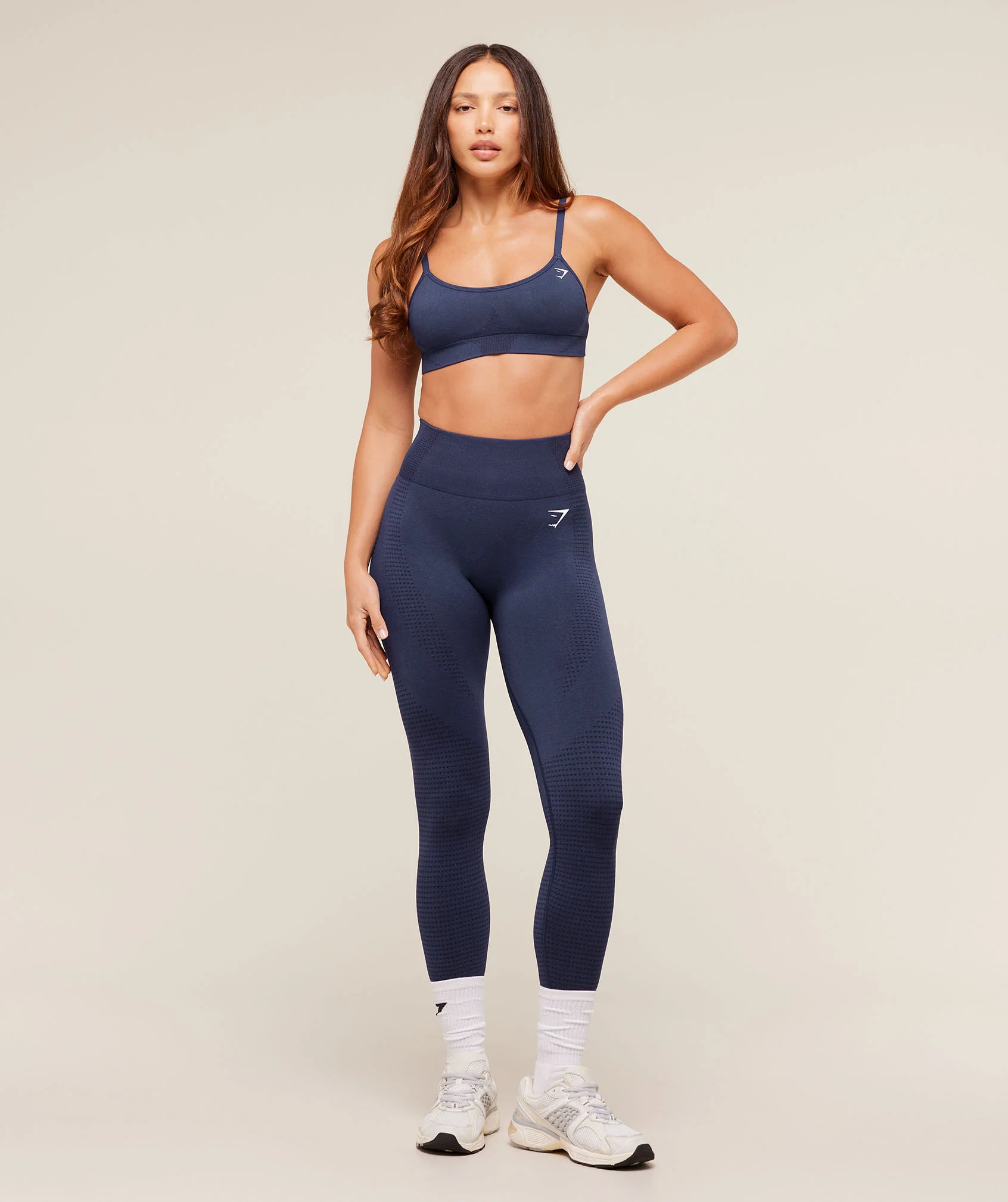 Gymshark Vital Sports Bra - Heavy Blue Marl - Image 4
