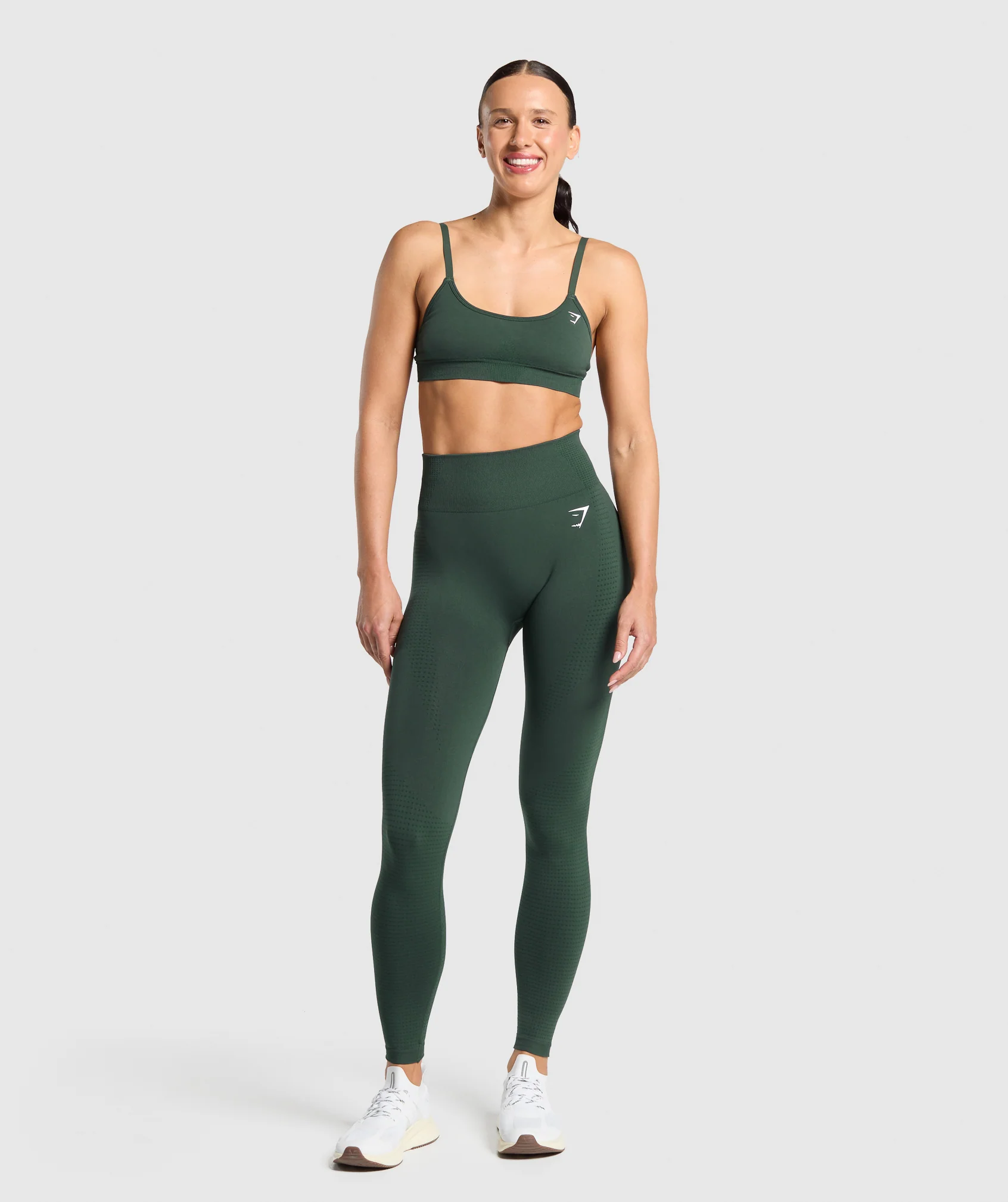Gymshark Vital Tall Leggings - Woodland Green Marl - Image 4
