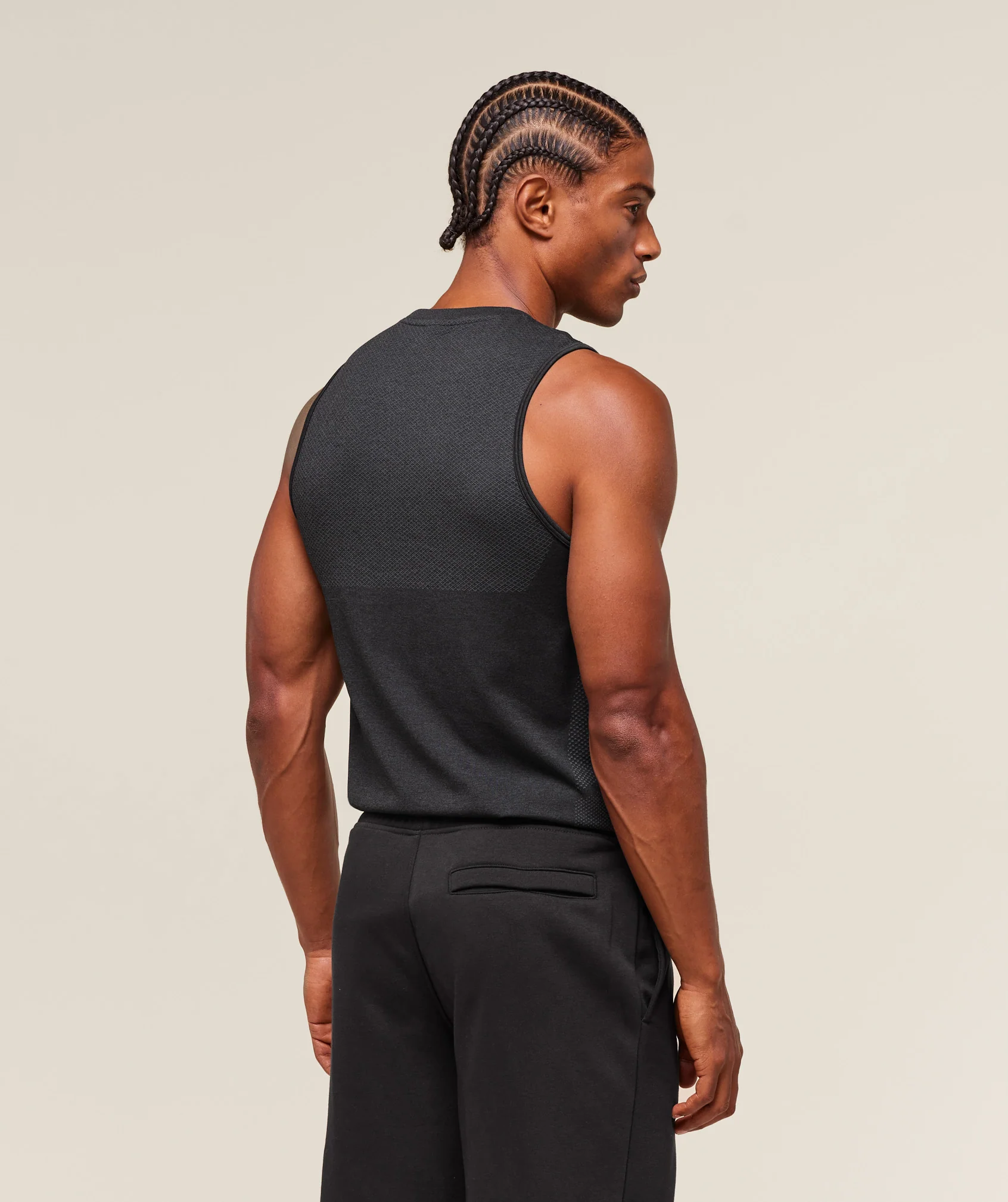 Gymshark Vital Tank - Black/Silhouette Grey - Image 2