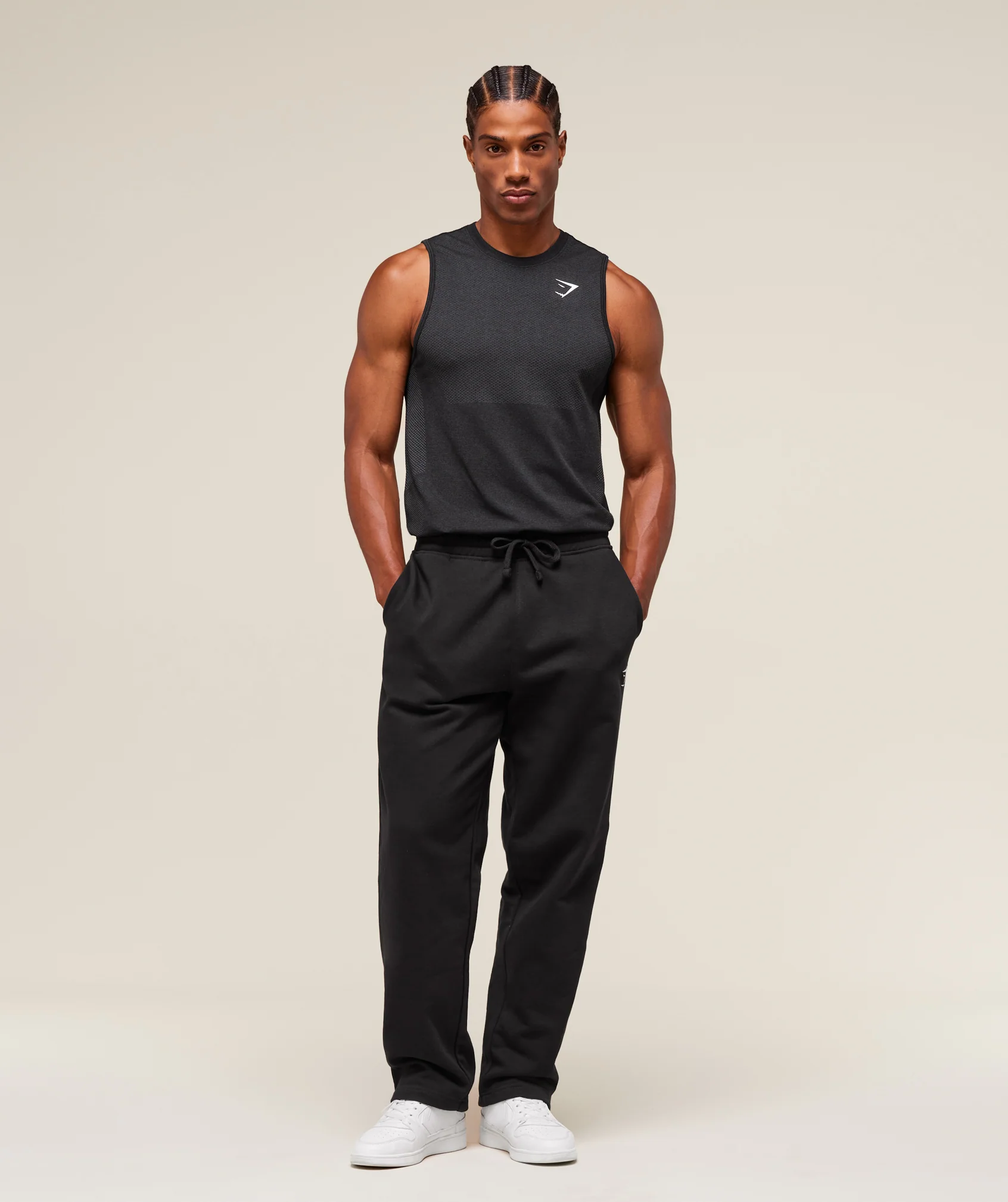 Gymshark Vital Tank - Black/Silhouette Grey - Image 3