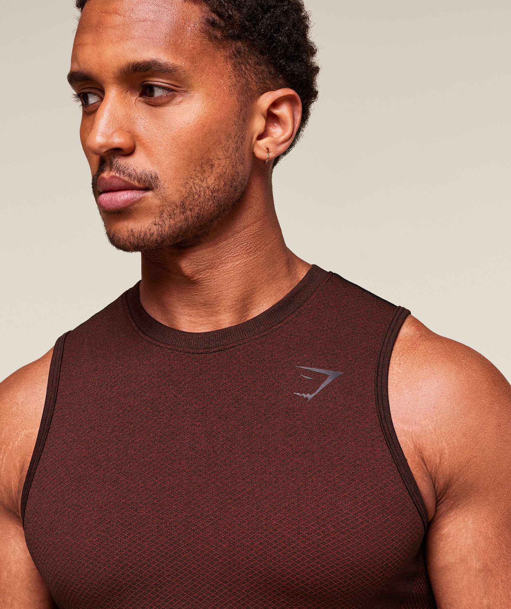 Gymshark Vital Tank - Black/Sets Red - Image 4