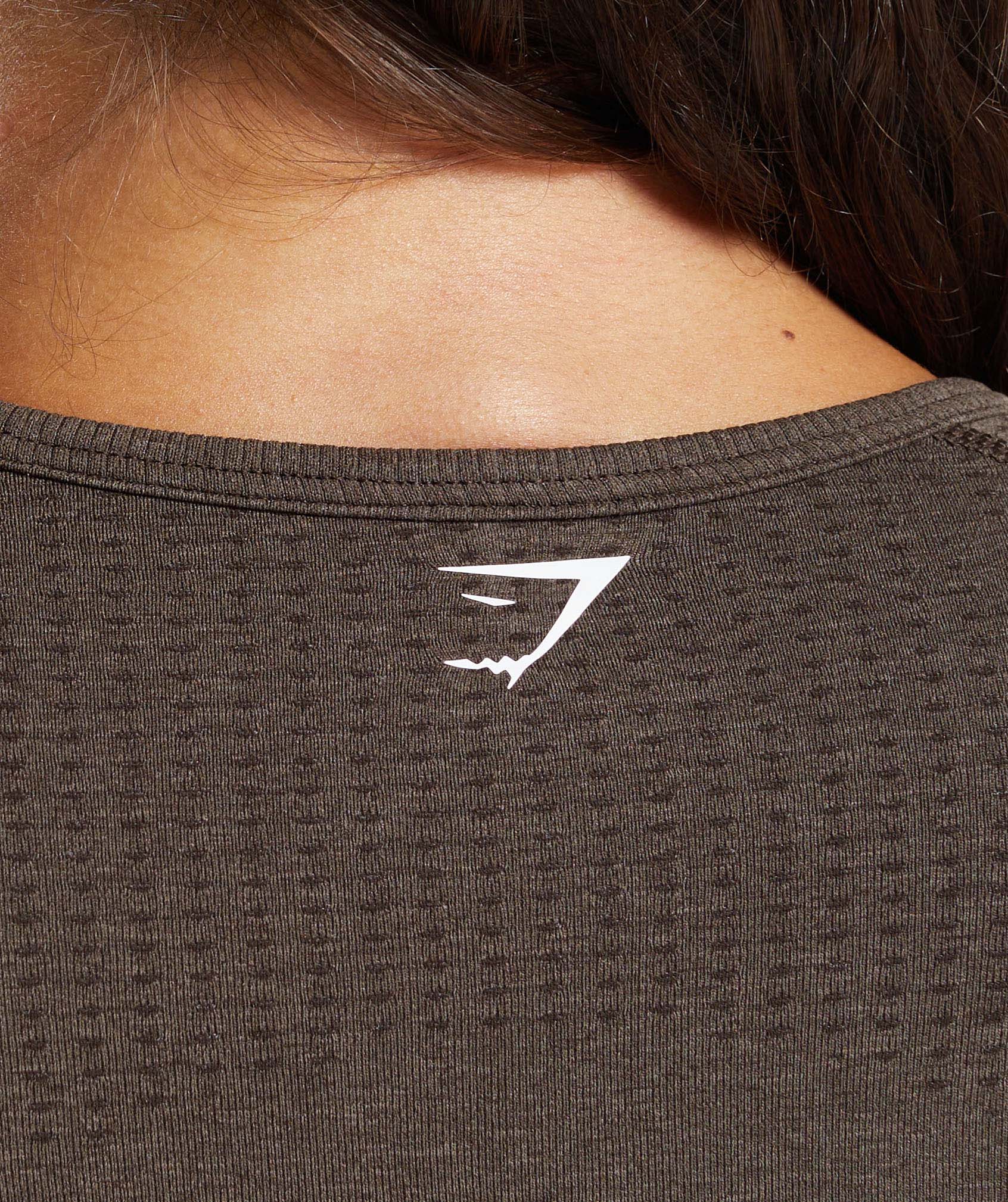 Gymshark Vital Tight T-Shirt - Penny Brown Marl - Image 6