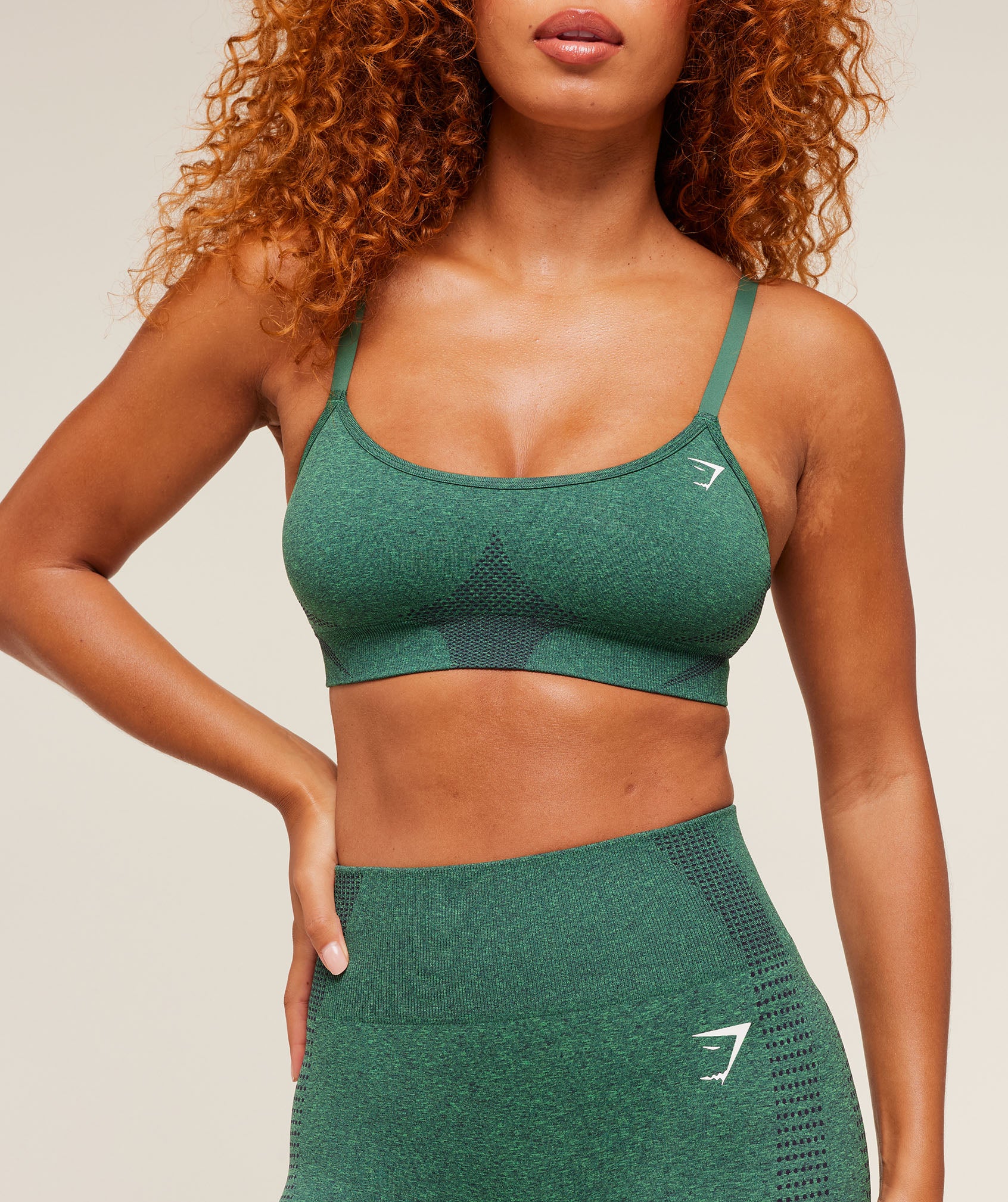 Gymshark Vital Sports Bra - GS Lift Green/ Marl - Image 4