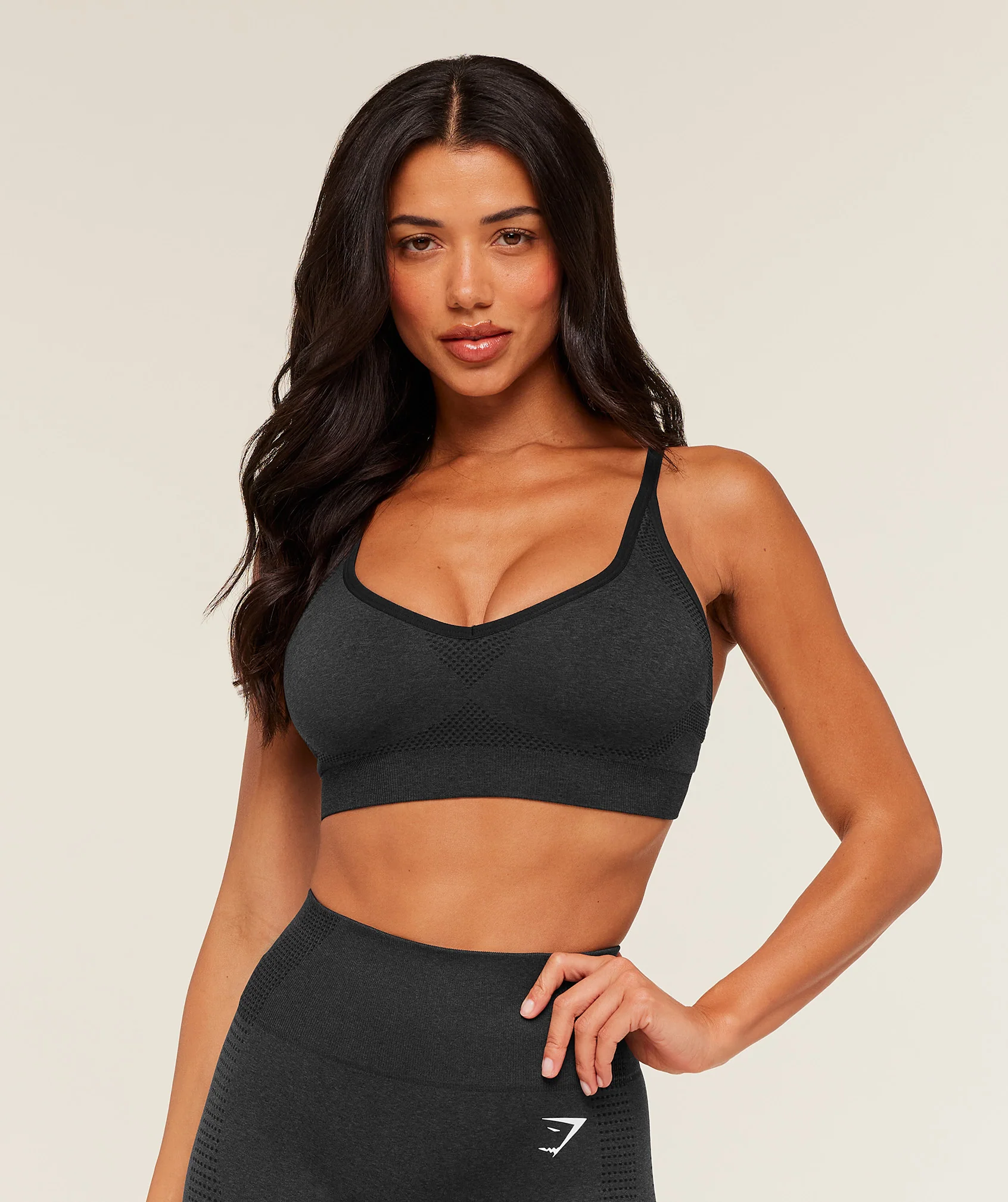 Gymshark Vital Sports Bra - Black Marl