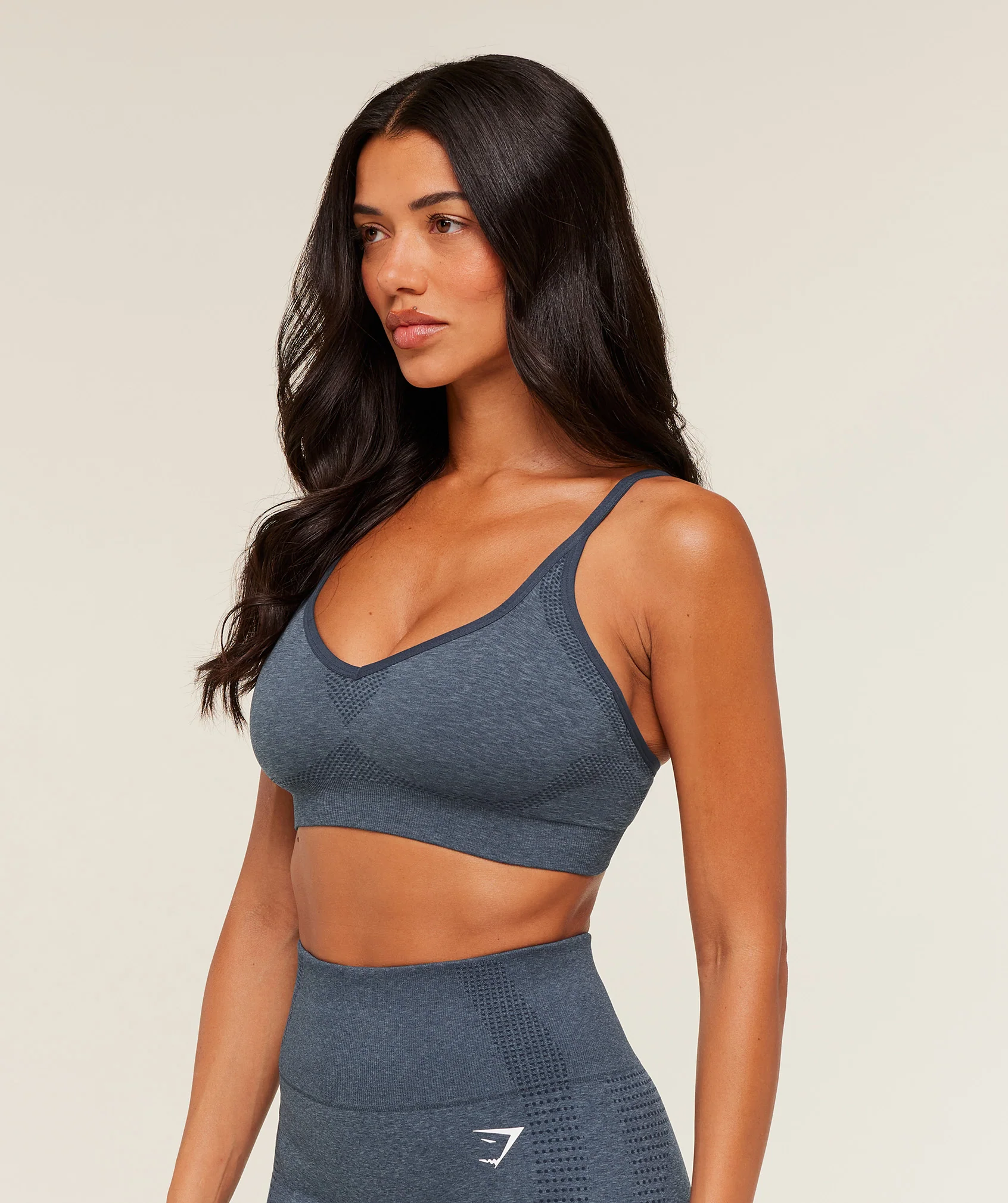 Gymshark Vital Sports Bra - GS Stealth Blue/ Marl - Image 3