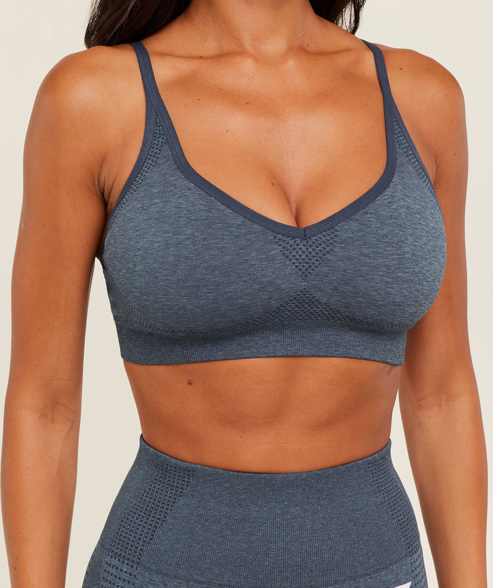 Gymshark Vital Sports Bra - GS Stealth Blue/ Marl - Image 6