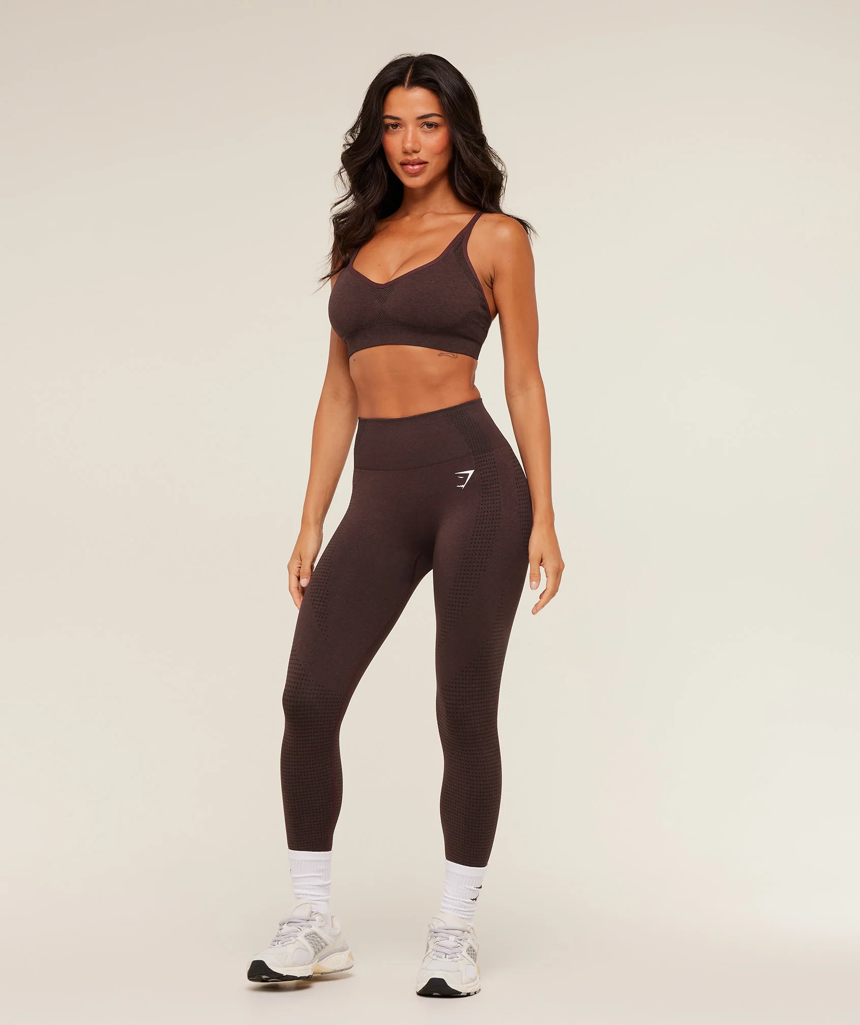 Gymshark Vital Sports Bra - Rich Maroon/Marl - Image 4