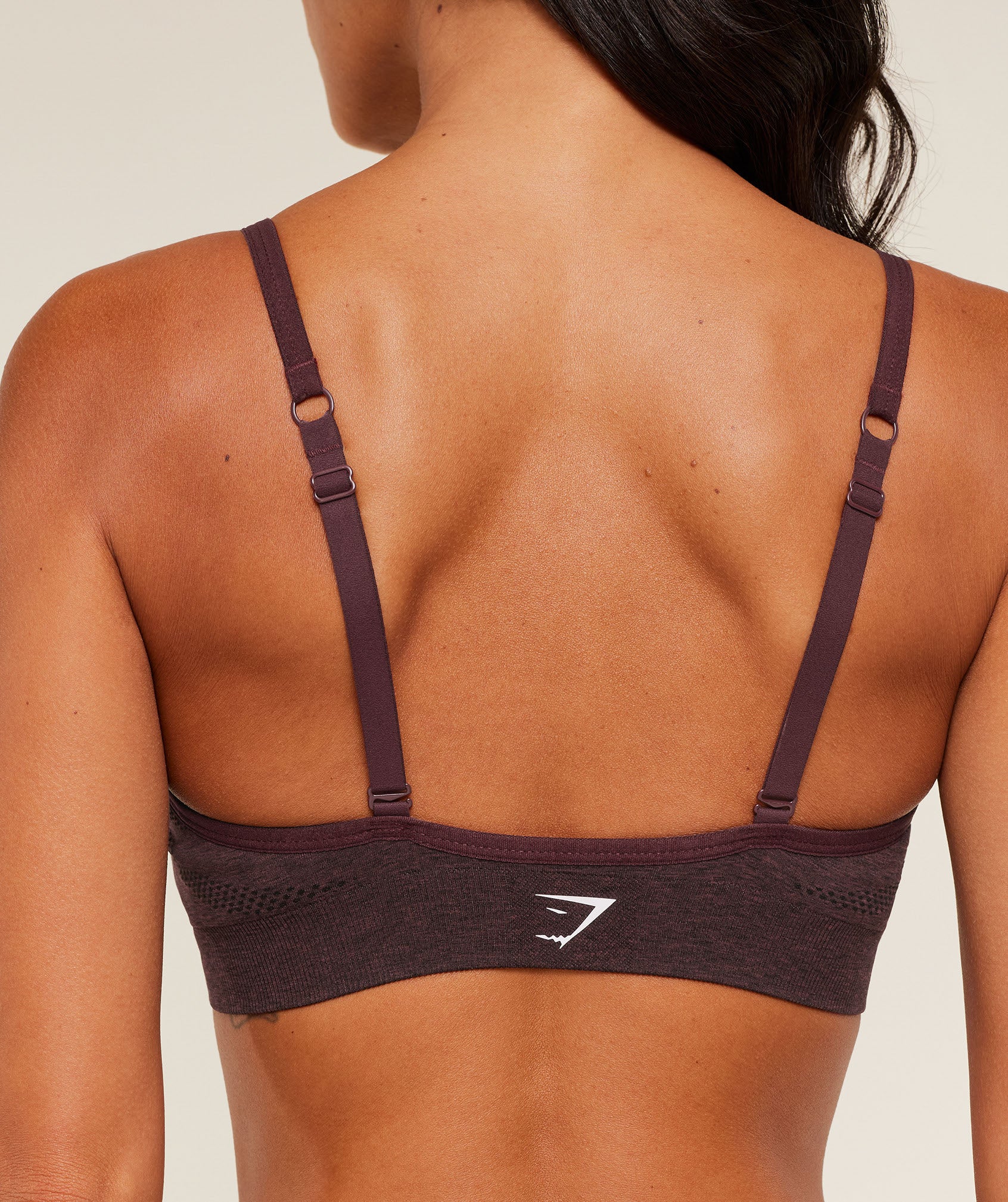 Gymshark Vital Sports Bra - Rich Maroon/Marl - Image 5