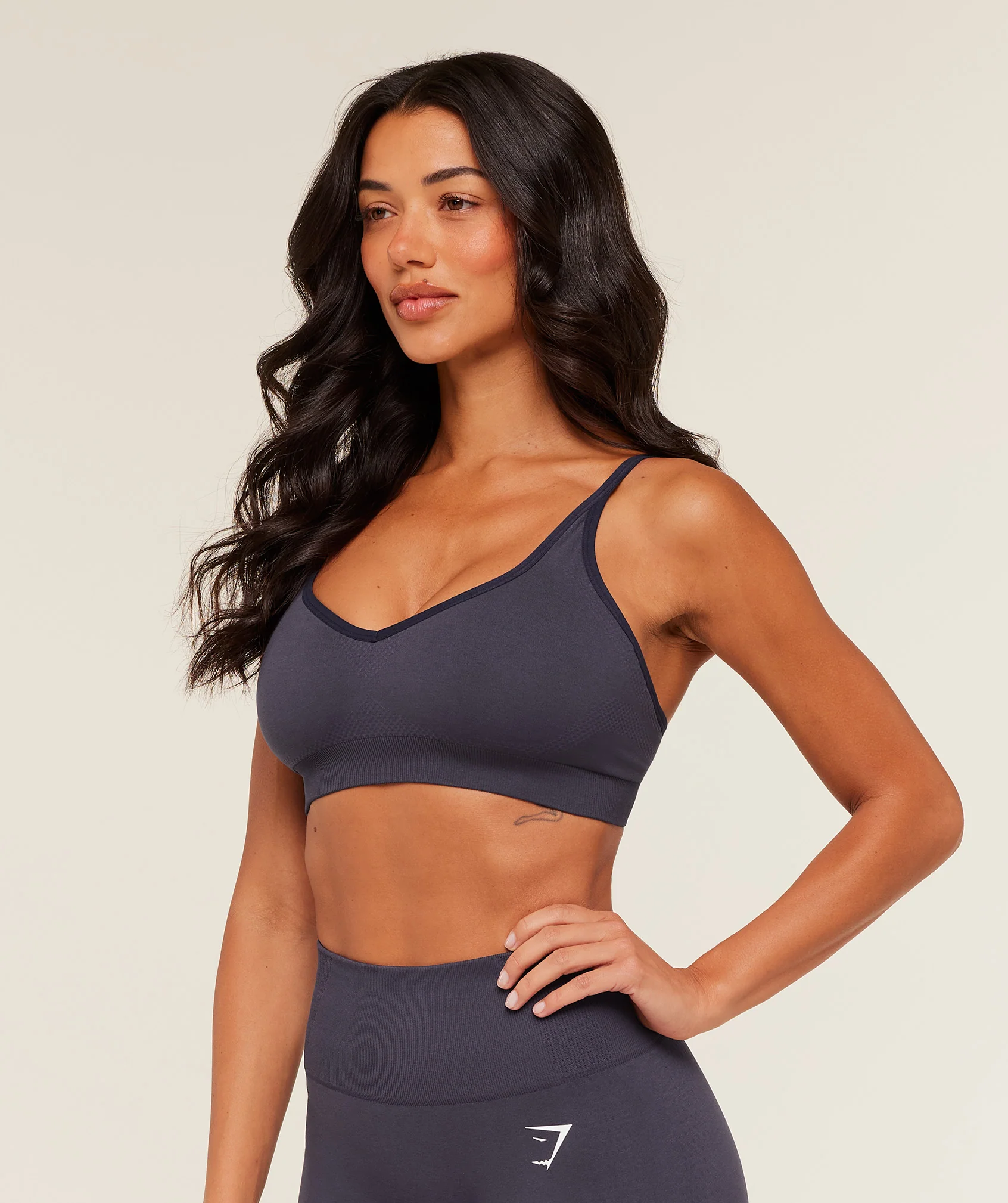 Gymshark Vital Sports Bra - Midnight Purple/Marl - Image 3