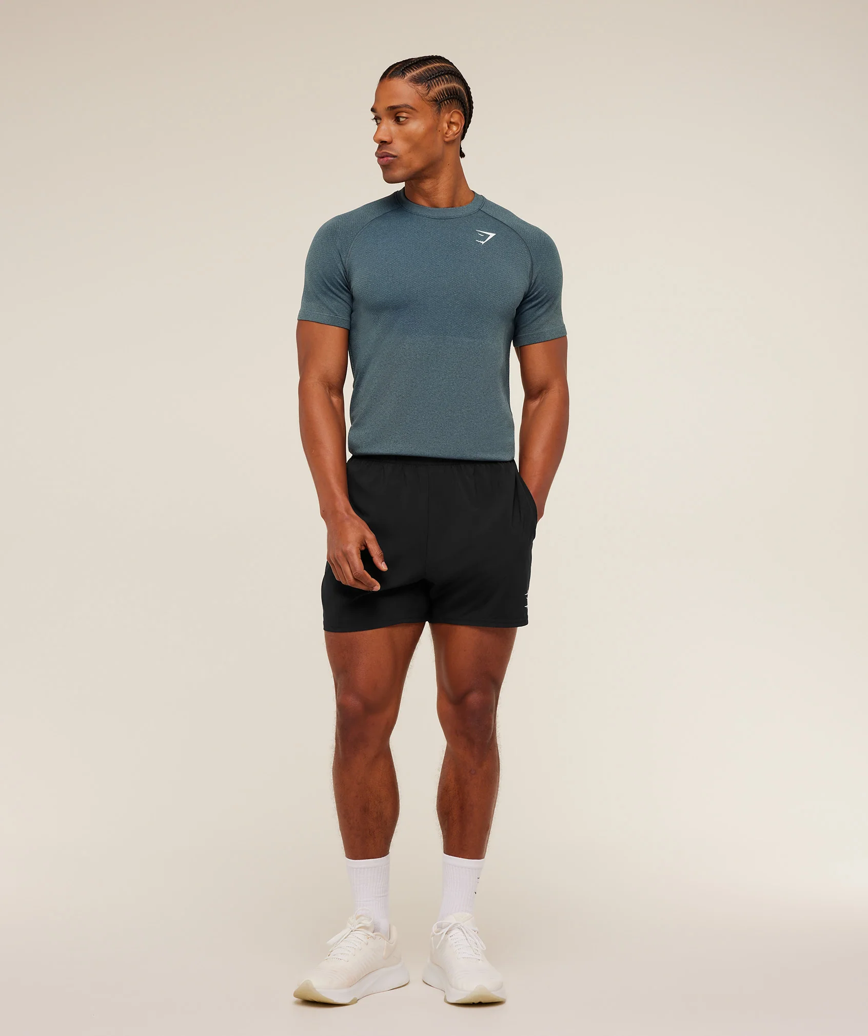 Gymshark Vital Seamless T-Shirt - Iron Blue / Stealth Blue - Image 6