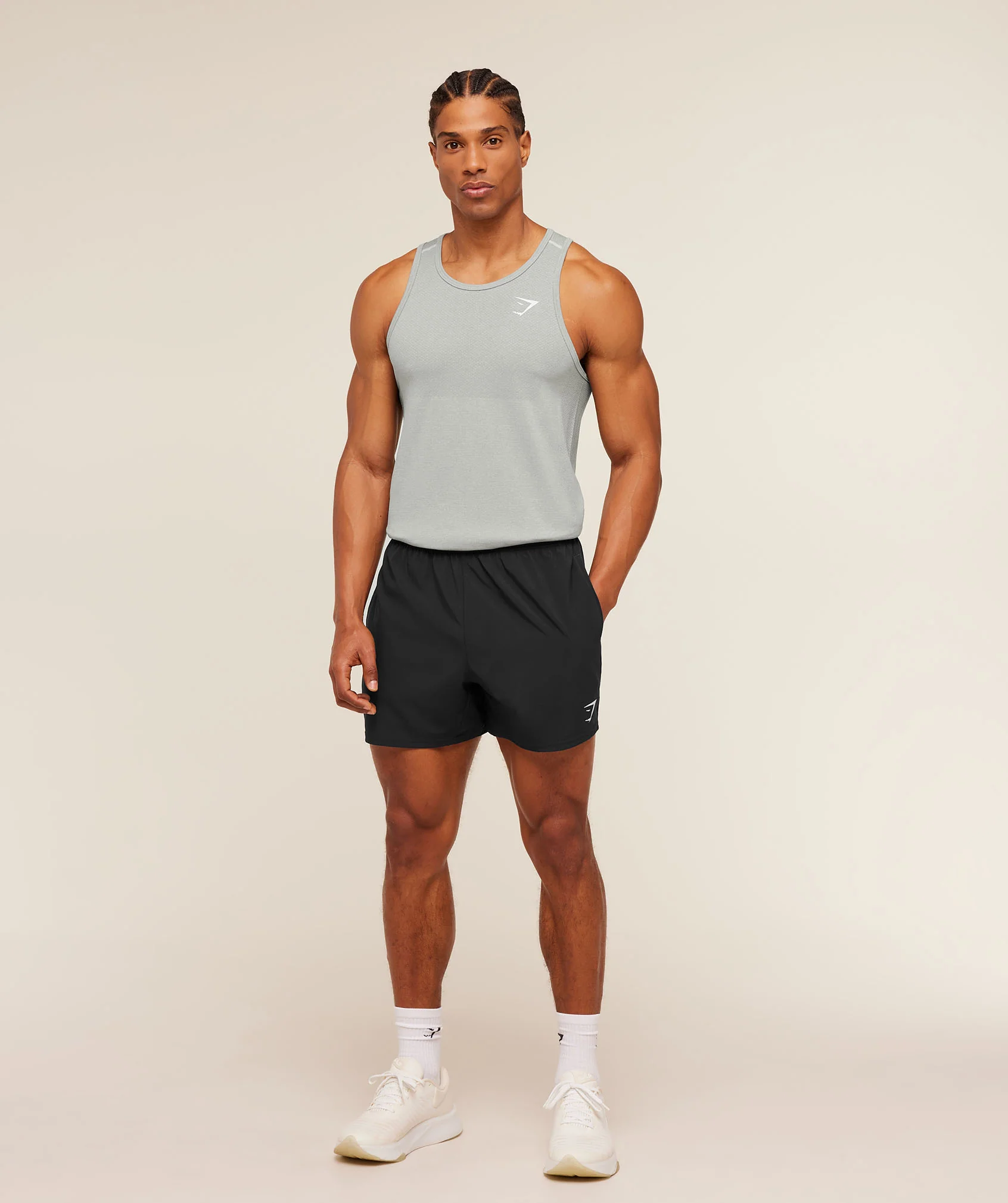 Gymshark Vital Tank - Light Grey/Smokey Grey - Image 5