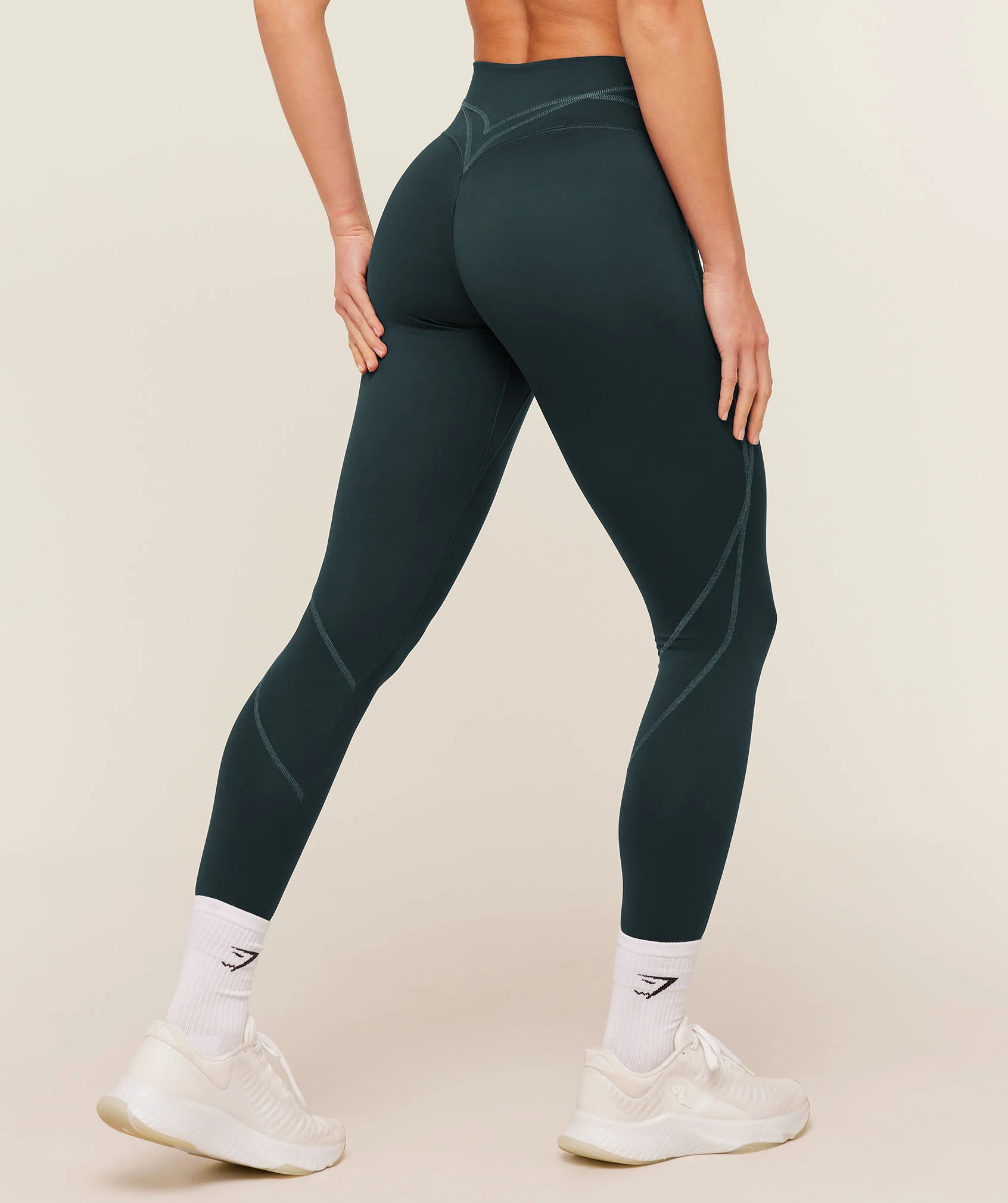 Gymshark Volt Leggings - Deep Petrol Blue/Stealth Blue - Image 2