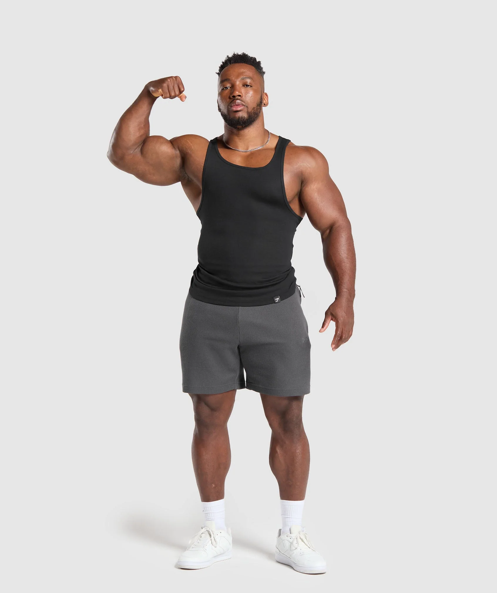 Gymshark Waffle Shorts - Grey - Image 4