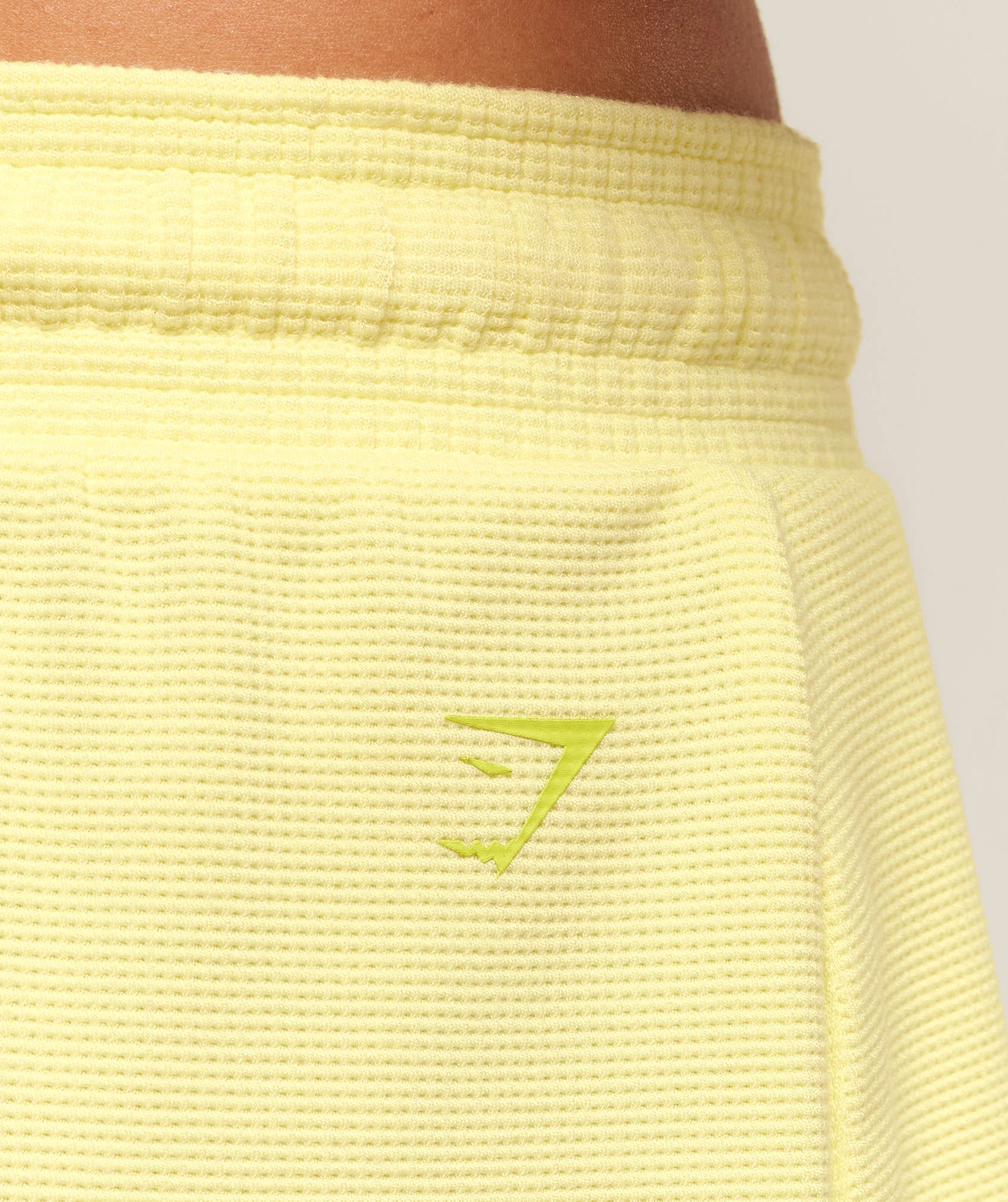 Gymshark Waffle Shorts - Refresh Yellow - Image 4