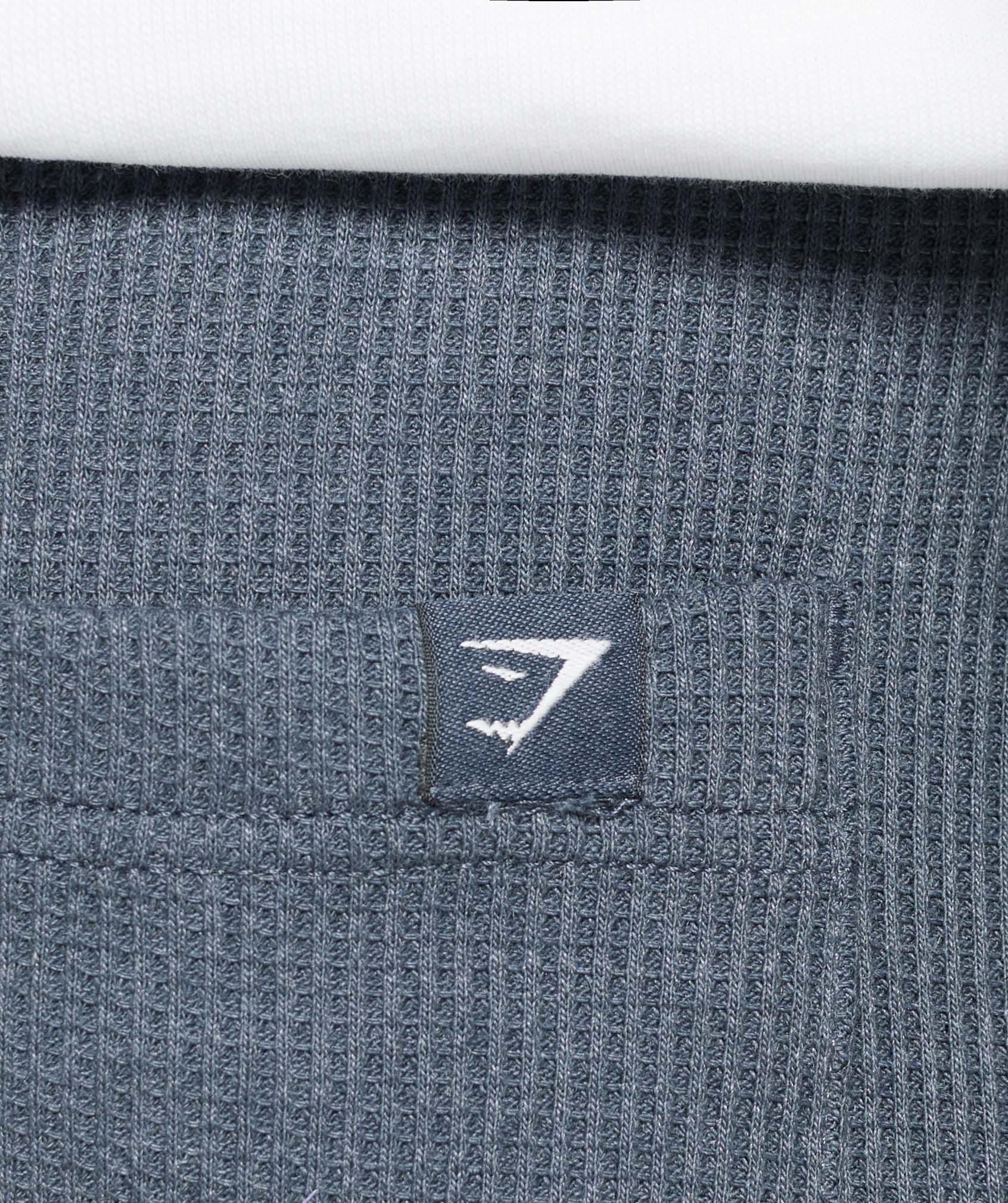 Gymshark Waffle Shorts - Titanium Blue - Image 6