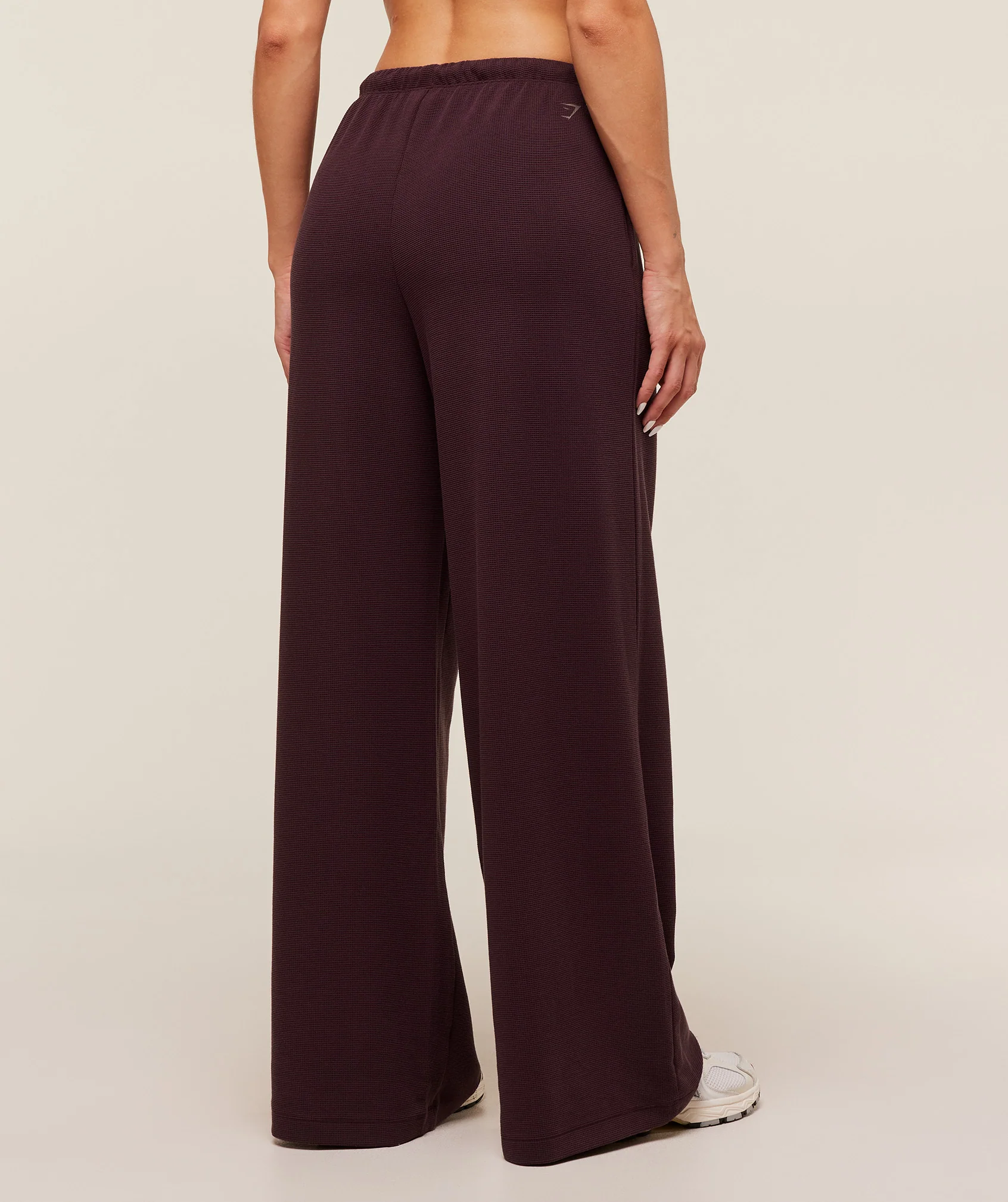 Gymshark Waffle Wide Leg Pants - Cherry Purple - Image 2