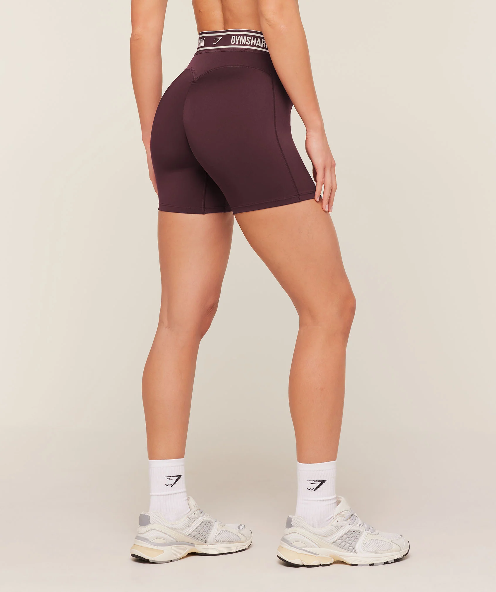 Gymshark Waistband Logo Shorts - Cherry Purple - Image 2