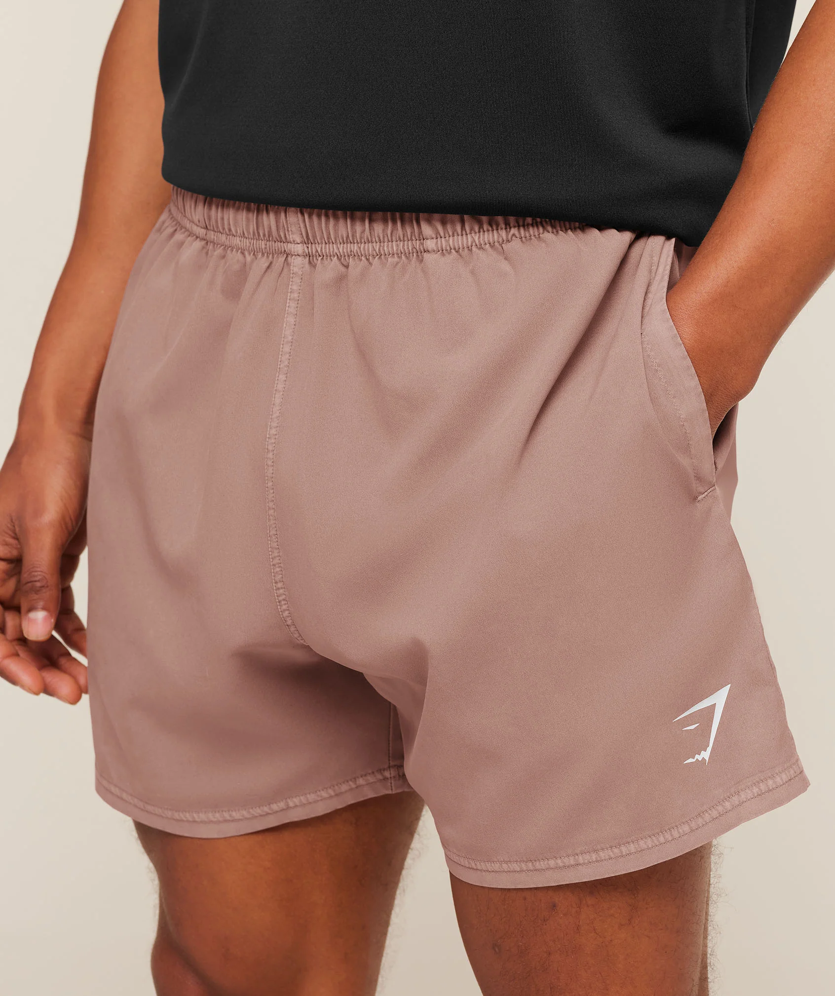 Gymshark Washed Pastels Shorts - Taupe Brown/Wash - Image 6
