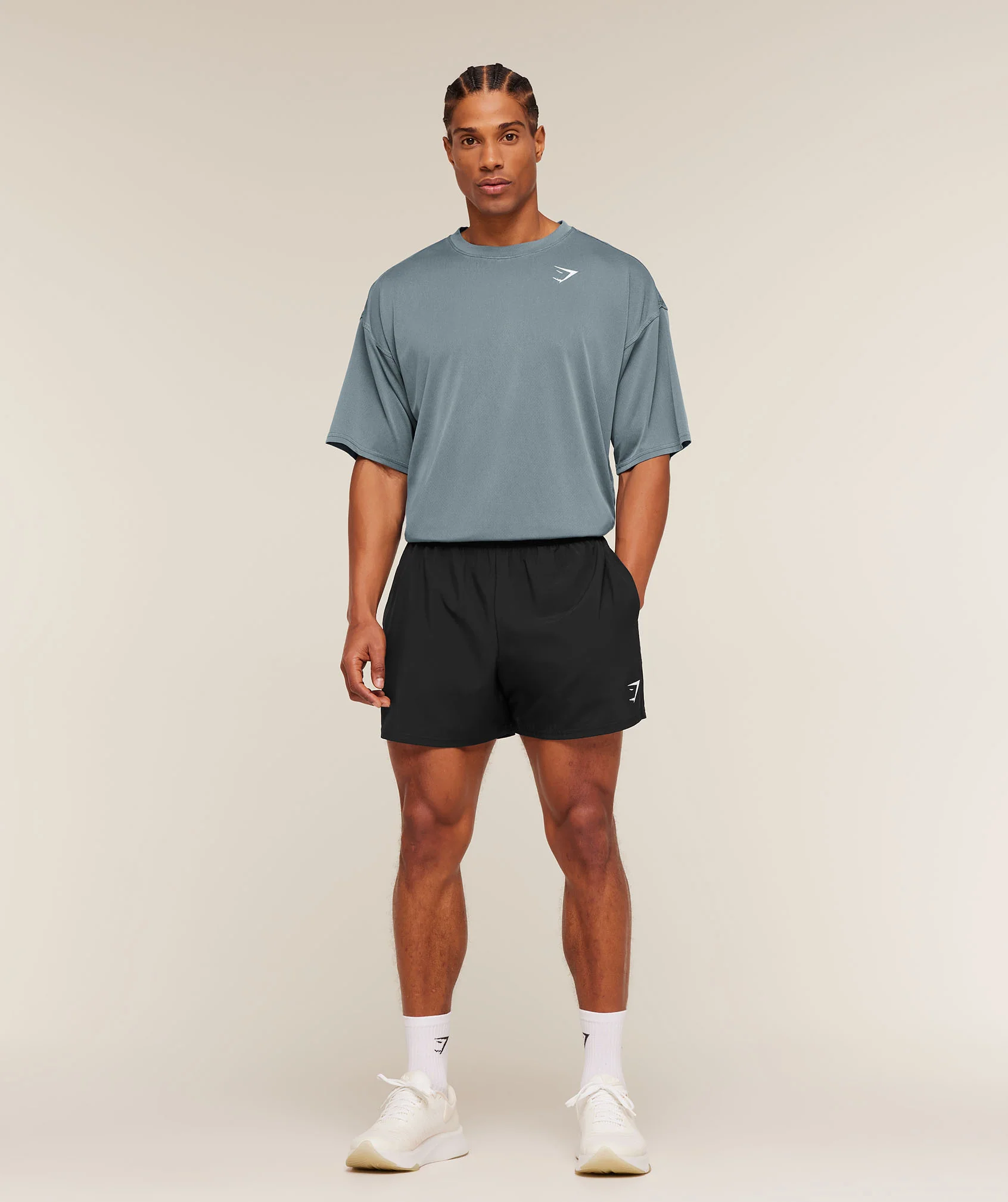 Gymshark Washed Pastels T-Shirt - Stealth Blue/Wash - Image 5