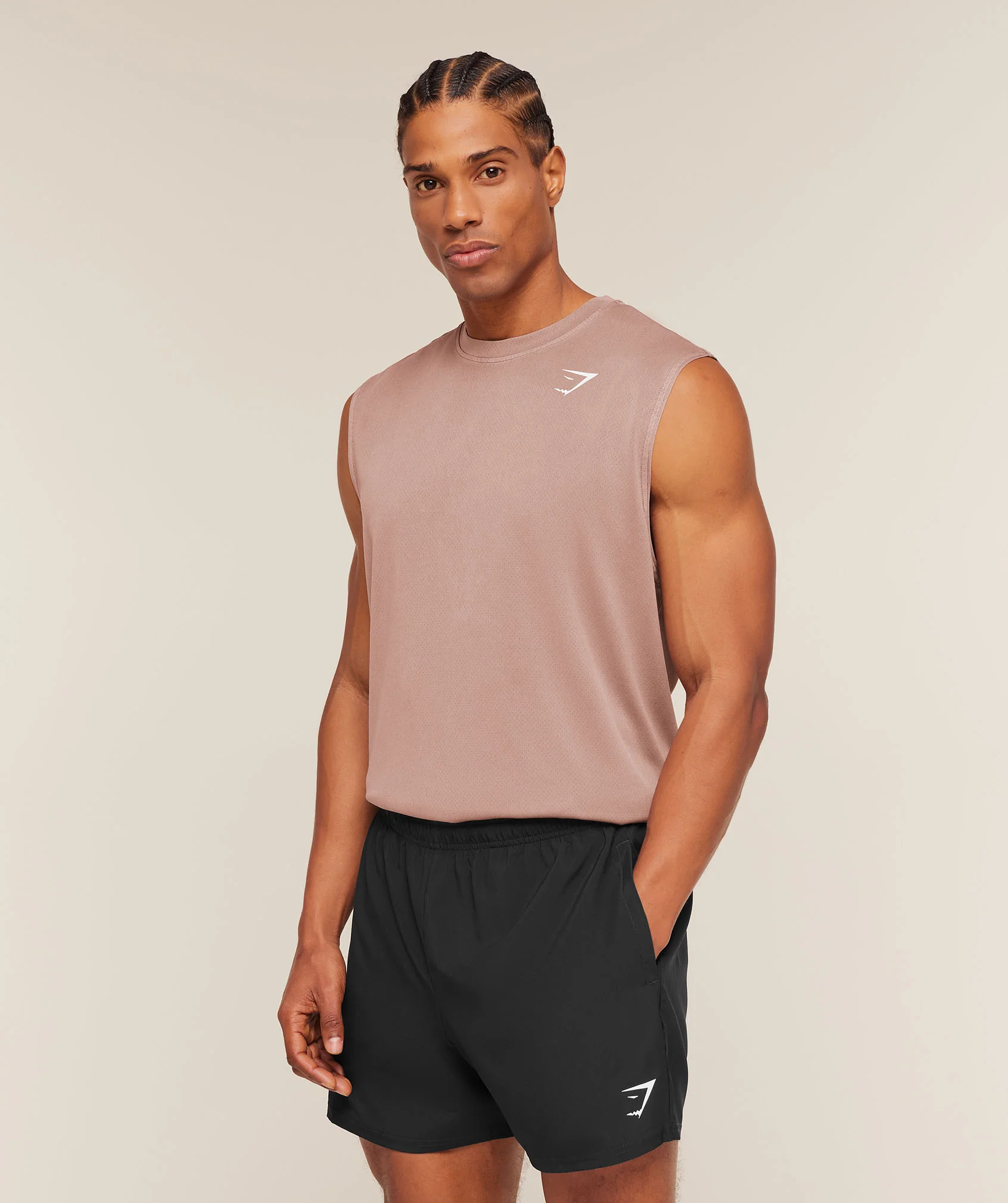 Gymshark Washed Pastels Tank - Taupe Brown/Wash - Image 4