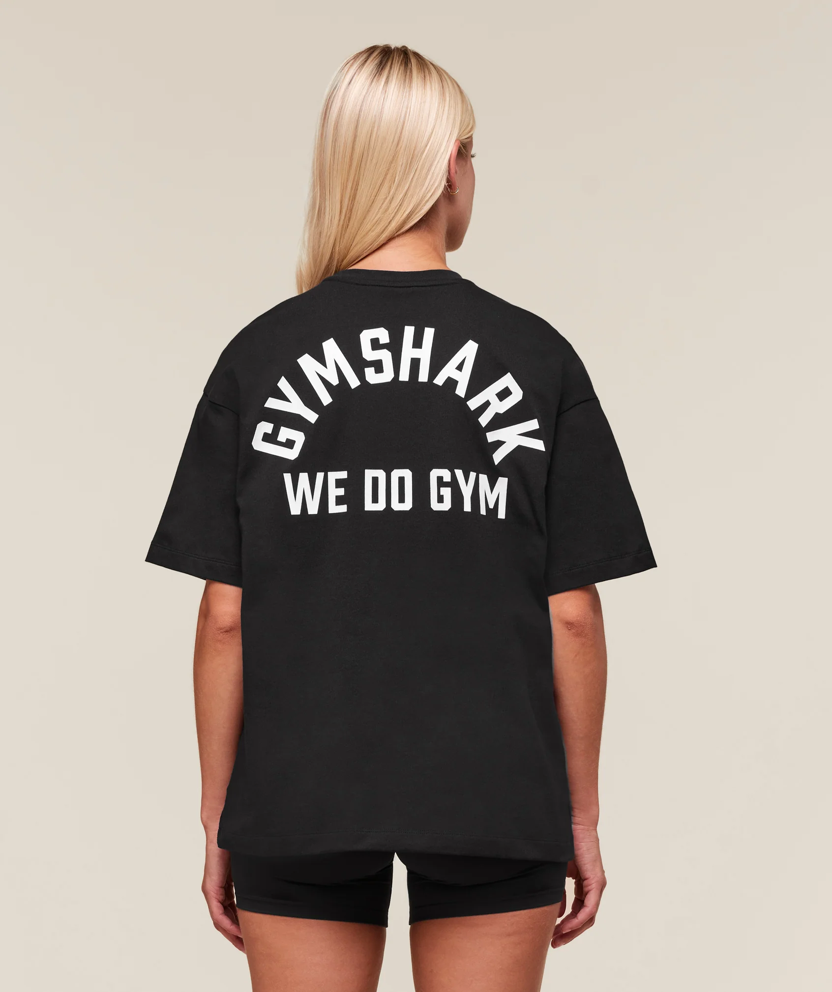 Gymshark We Do Gym Graphic Oversized T-Shirt - Black