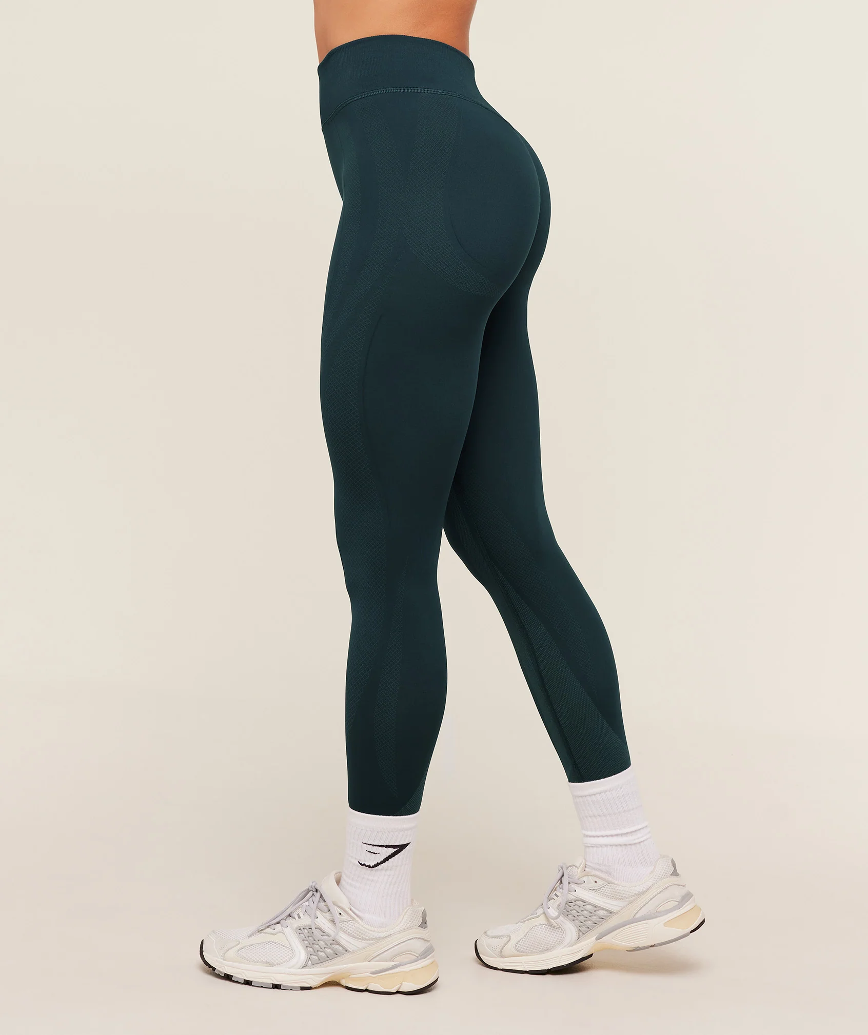 Gymshark Weekend Seamless Leggings - Deep Petrol Blue / Stealth Blue - Image 3