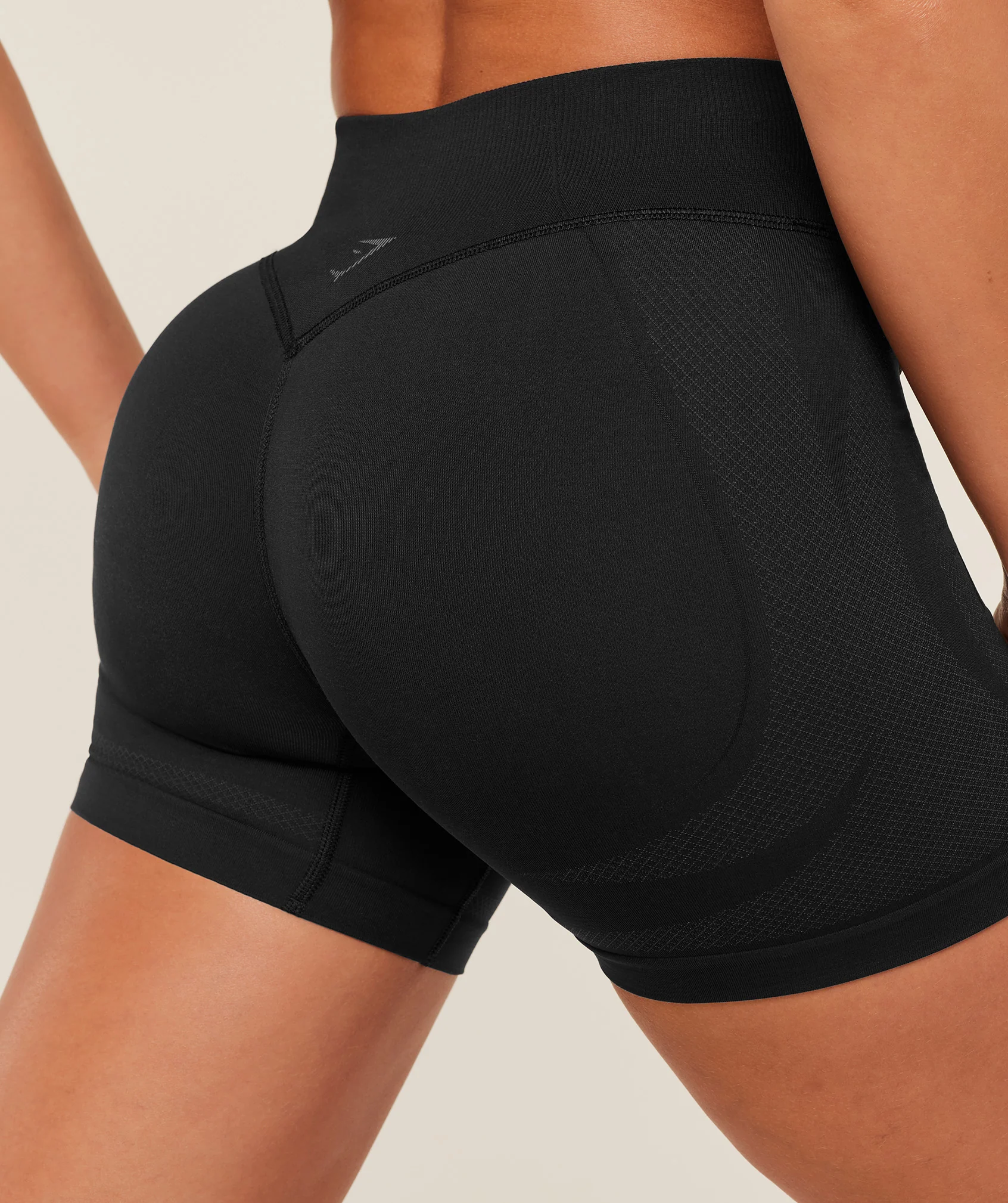 Gymshark Weekend Seamless Shorts - GS Black/GS Asphalt Grey - Image 5