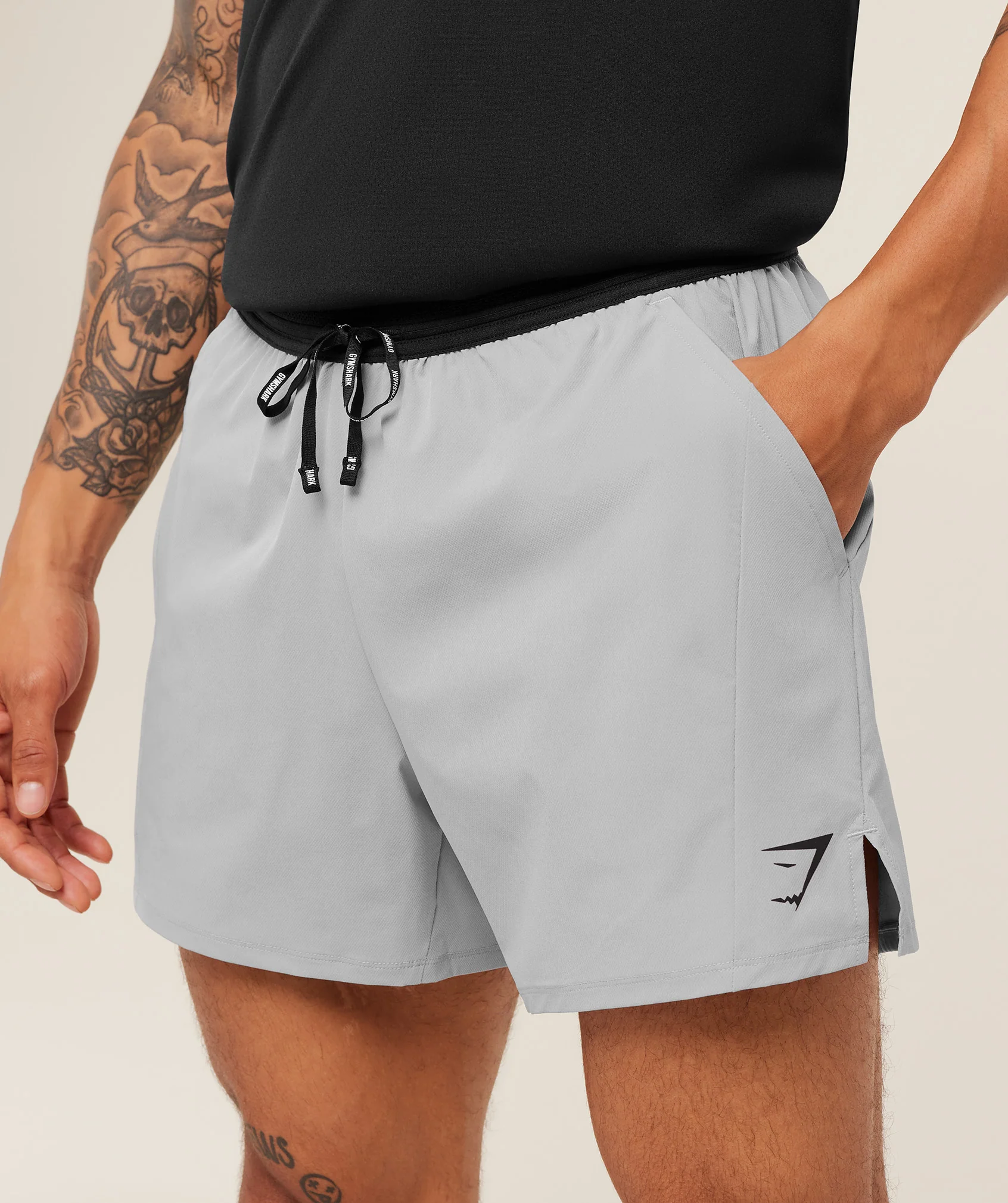 Gymshark Weekend 5" Shorts - Stratus Grey - Image 5