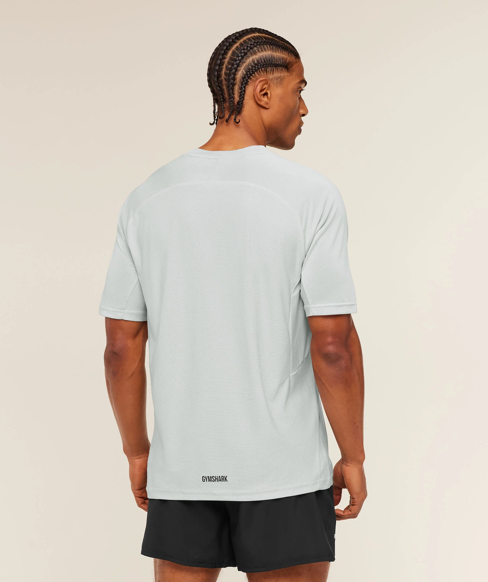 Gymshark Weekend T-Shirt - Light Grey/White - Image 2