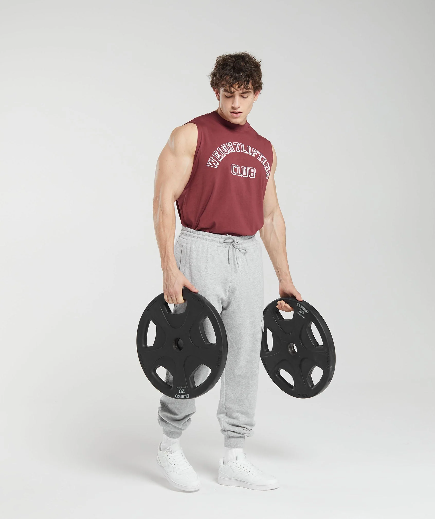 Gymshark Weightlifting Club Tank - Washed Burgundy - Image 4
