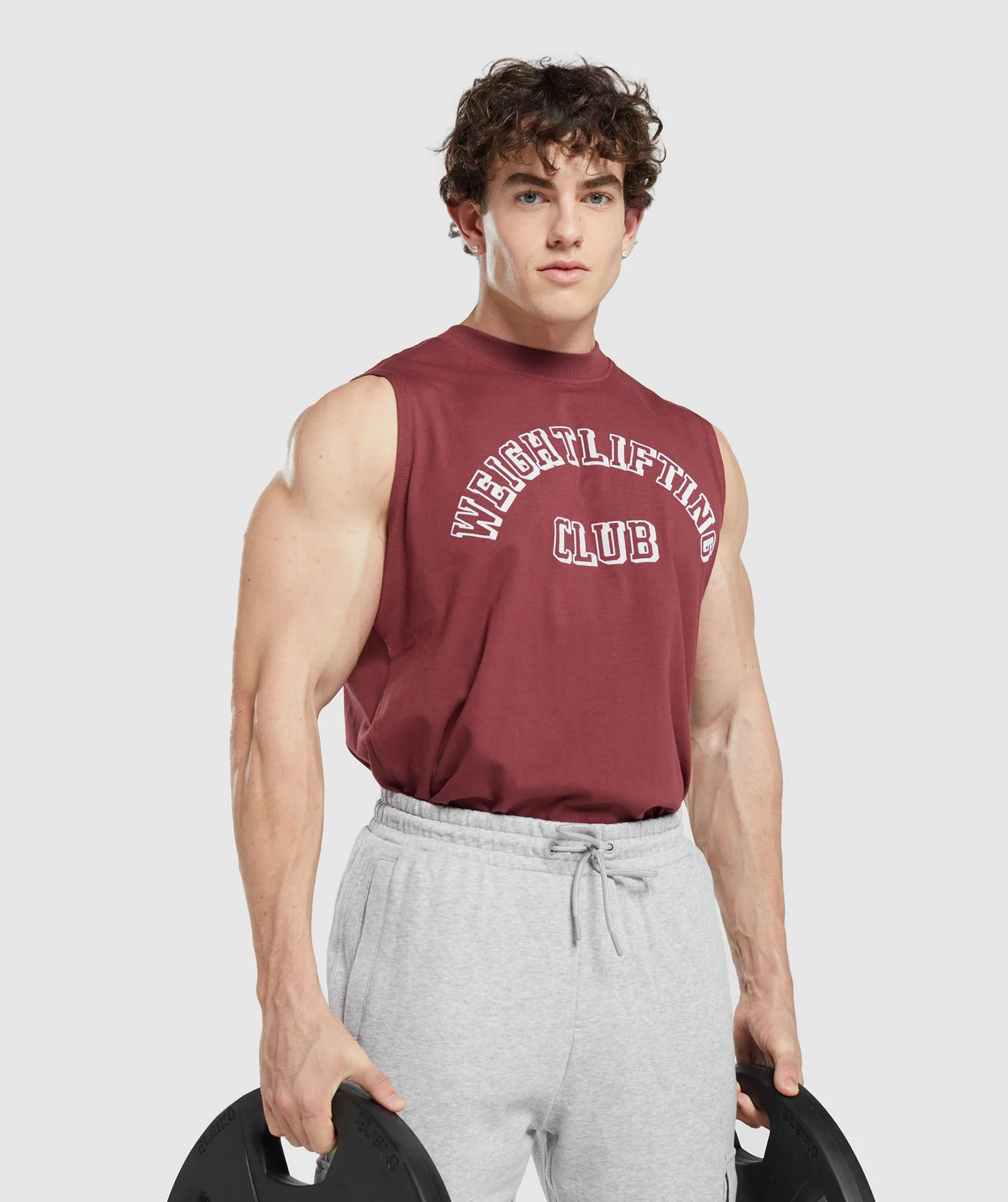 Gymshark Weightlifting Club Tank - Washed Burgundy - Image 6