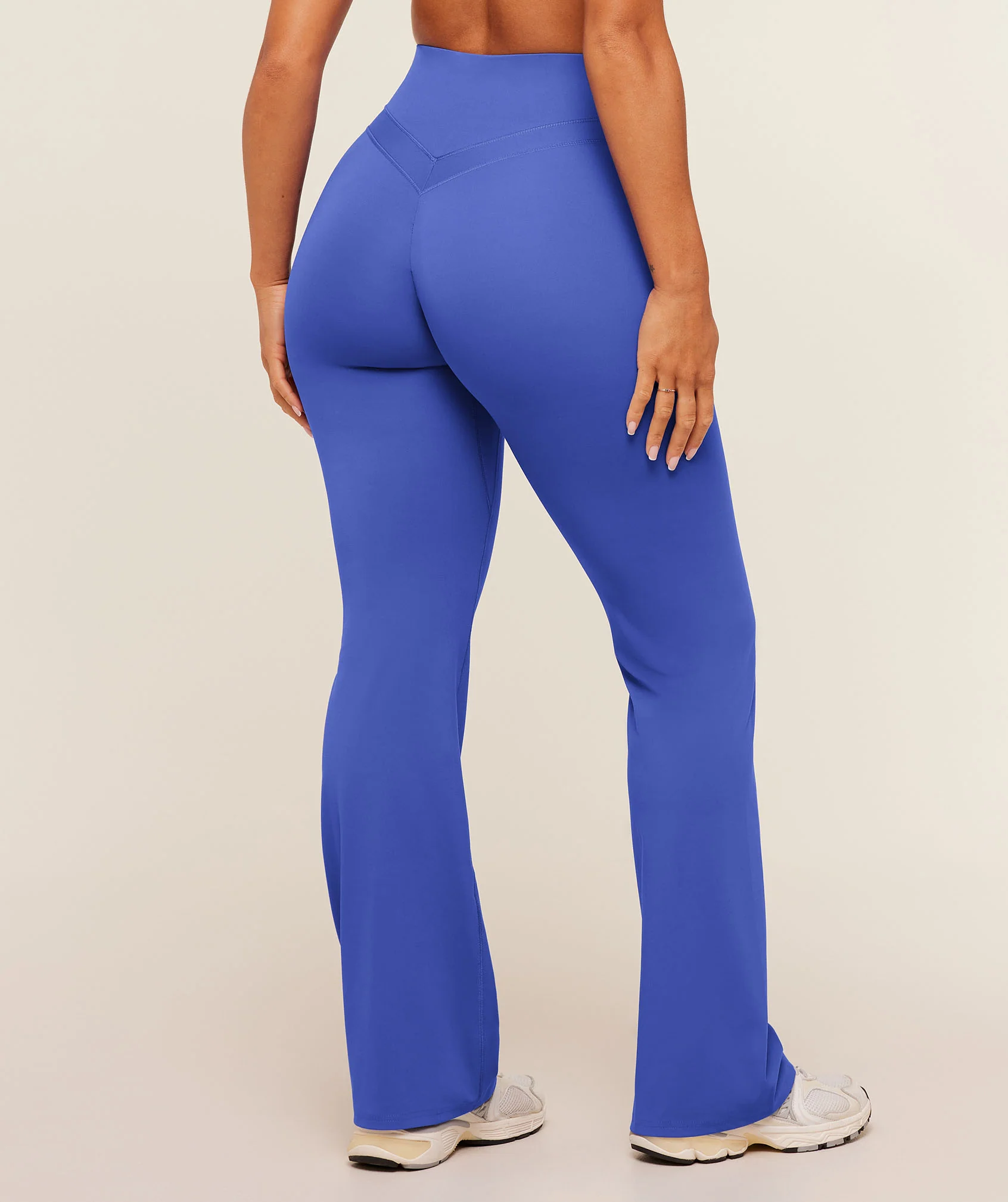Gymshark Whitney Regular Flared Legging - Force Blue - Image 2