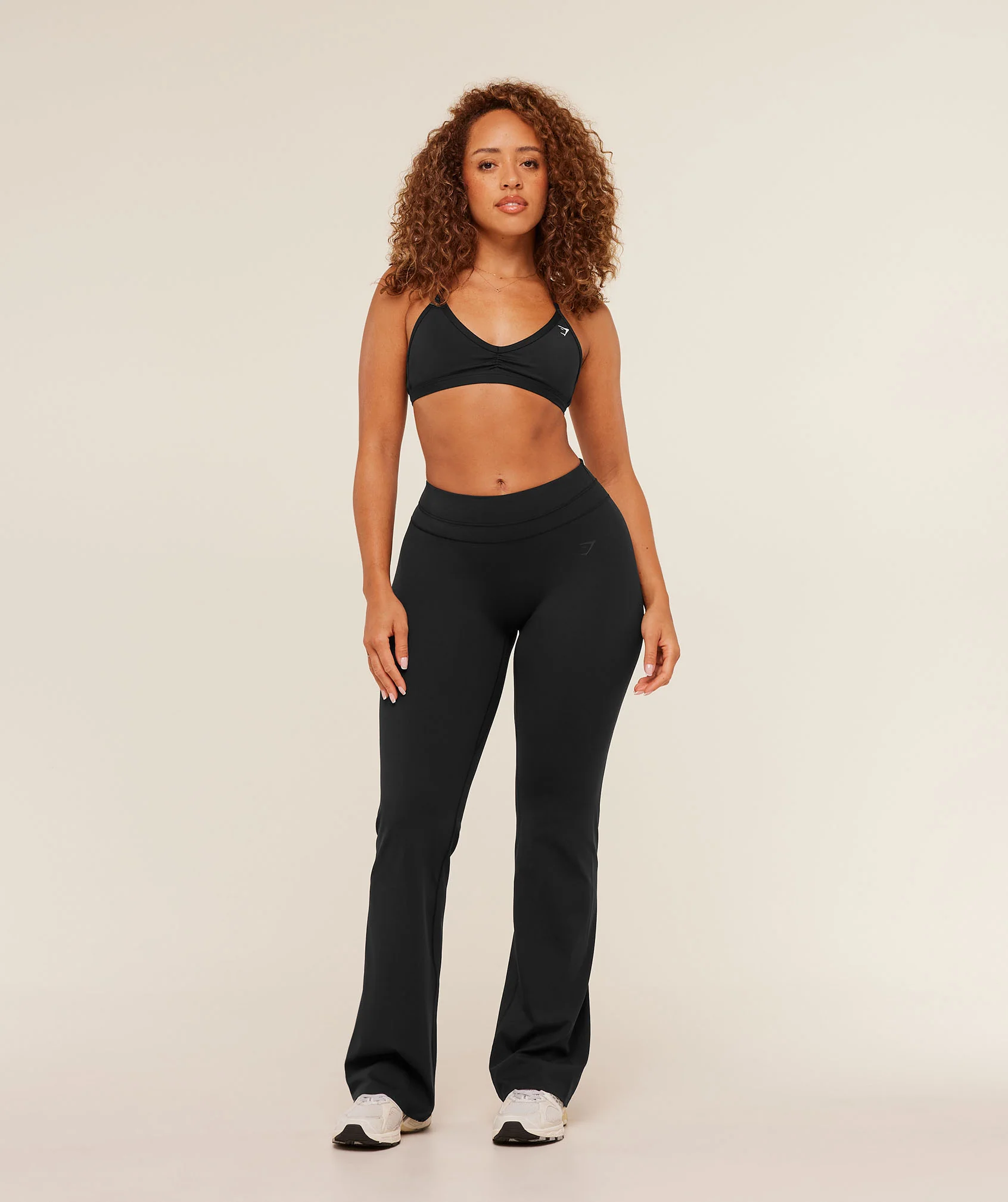Gymshark Whitney Mid-High Rise Flared Leggings - Black - Image 7