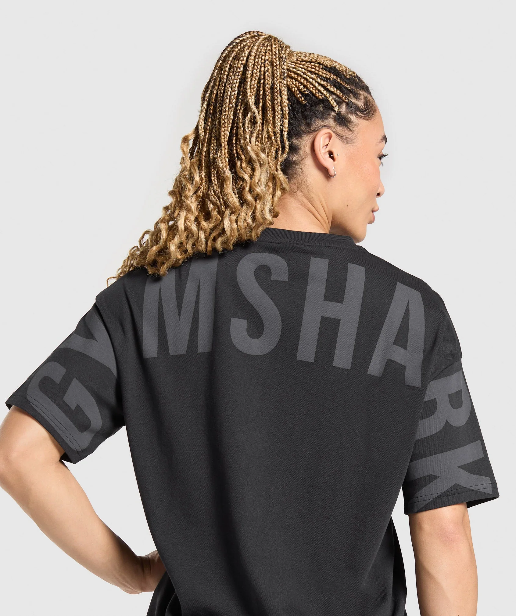 Gymshark Wordmark Graphic T-Shirt - Black - Image 3