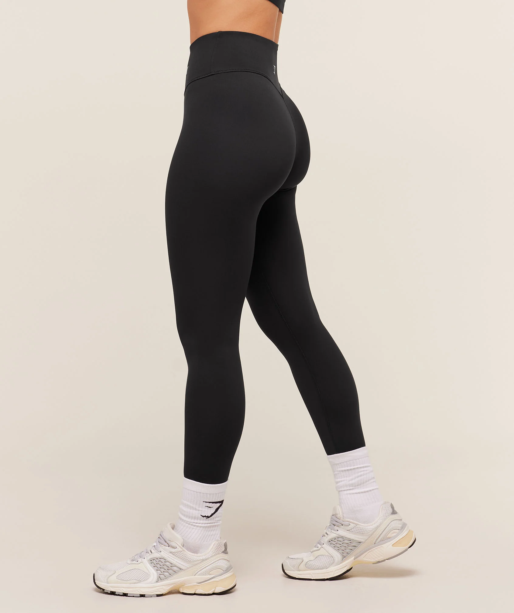 Gymshark Wordmark Waistband Leggings - Black - Image 3