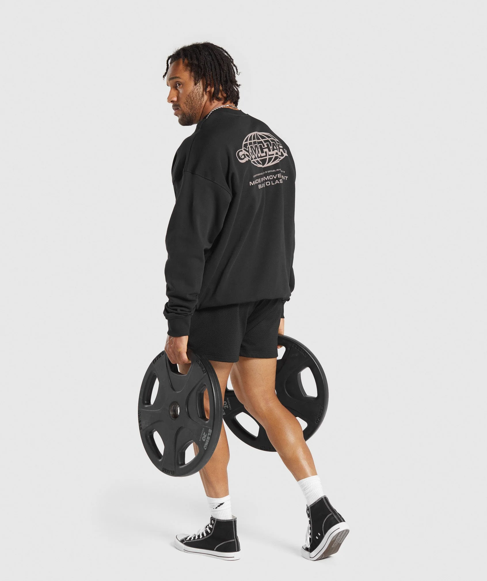 Gymshark Worldwide Crew - Black - Image 4