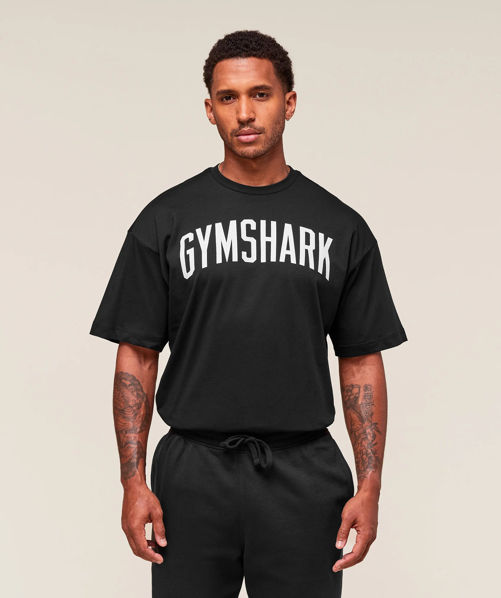 Gymshark Worn Graphic T-Shirt - Black